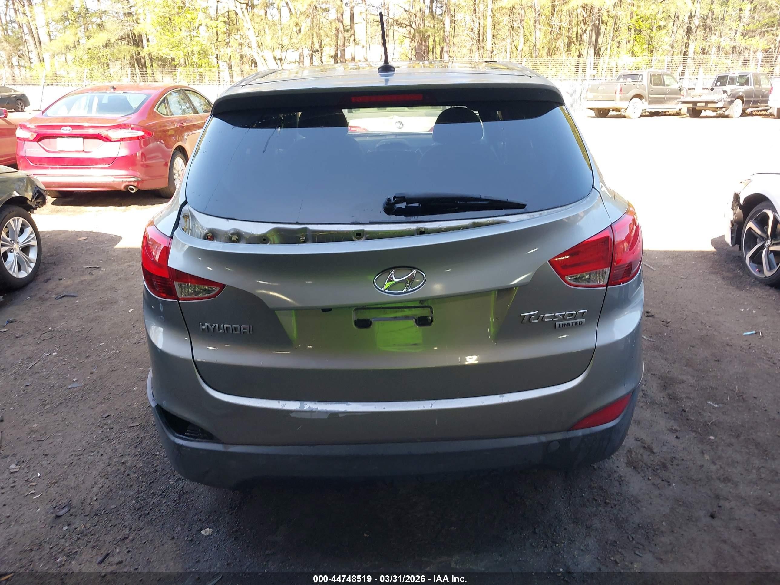 2012 Hyundai Tucson Limited Gray vin: KM8JU3AC0CU343273