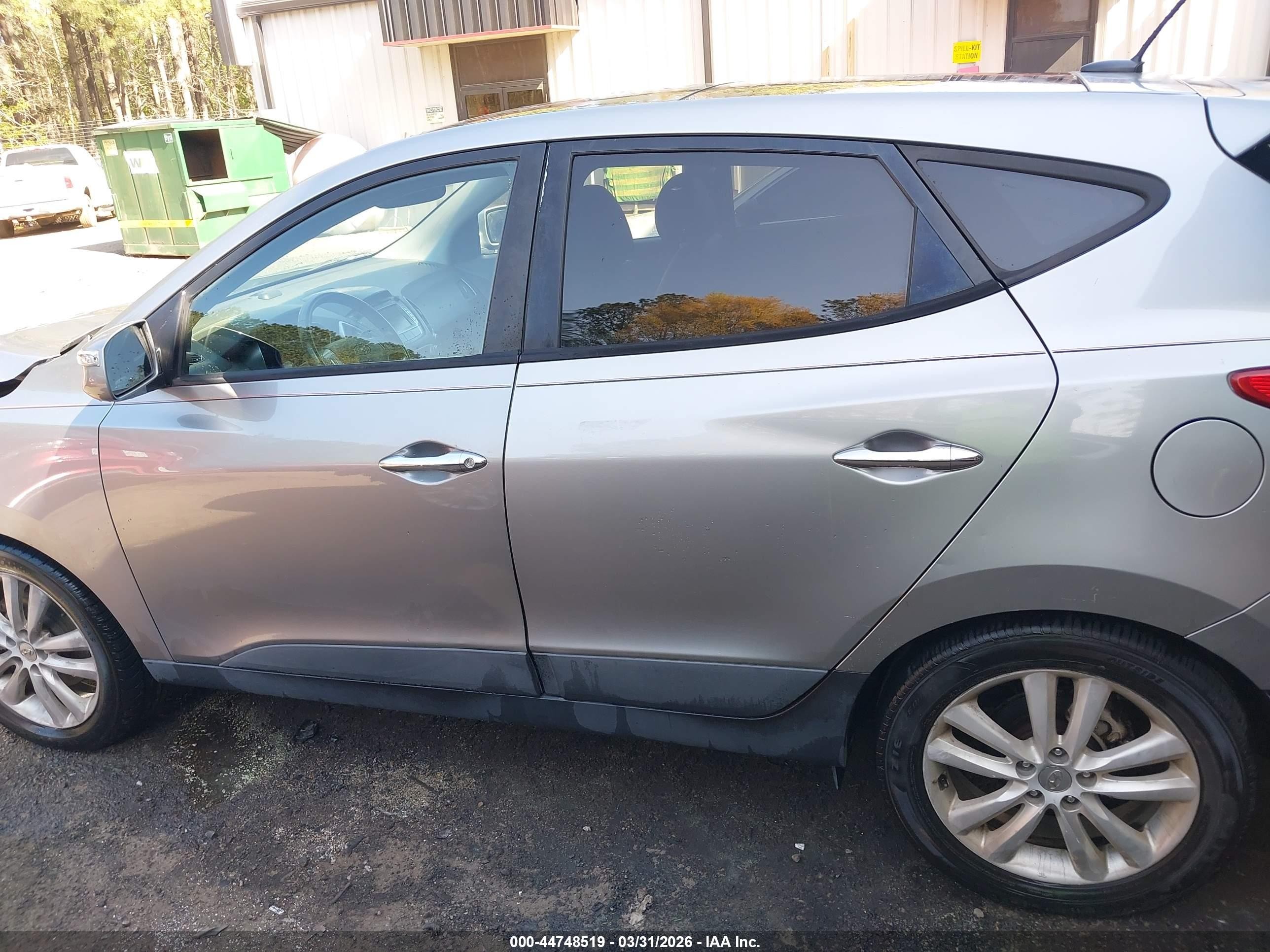 2012 Hyundai Tucson Limited Gray vin: KM8JU3AC0CU343273