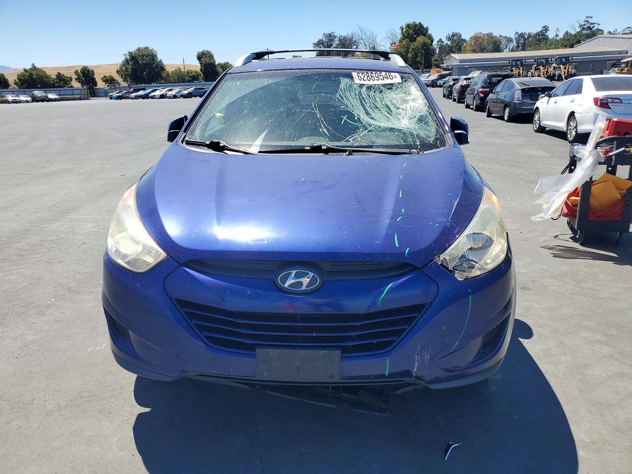 2012 Hyundai Tucson Gls Blue vin: KM8JU3AC0CU364415