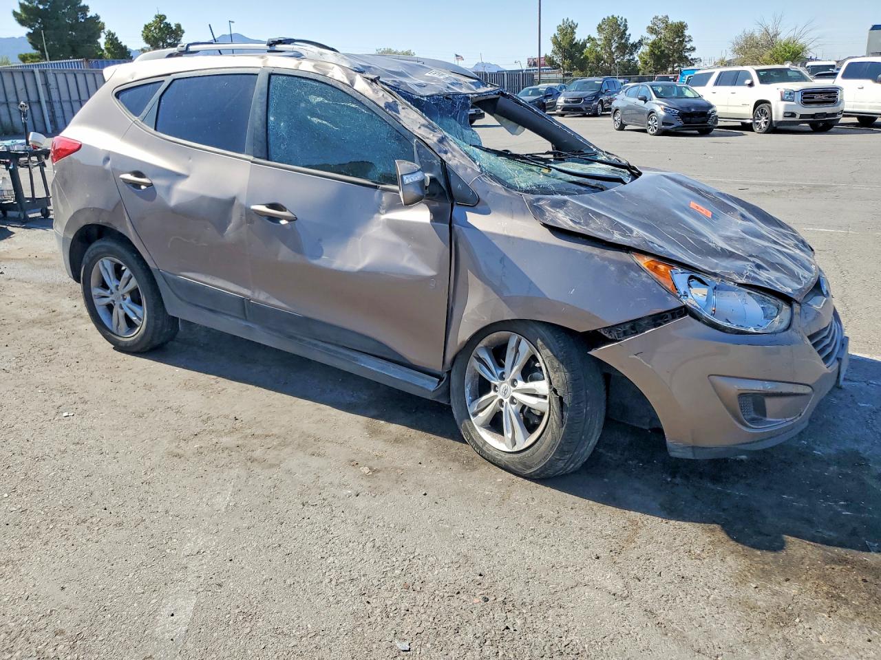 2012 Hyundai Tucson Gls Gray vin: KM8JU3AC0CU374975