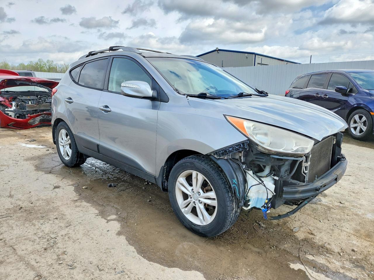 2012 Hyundai Tucson Gls Silver vin: KM8JU3AC0CU387824