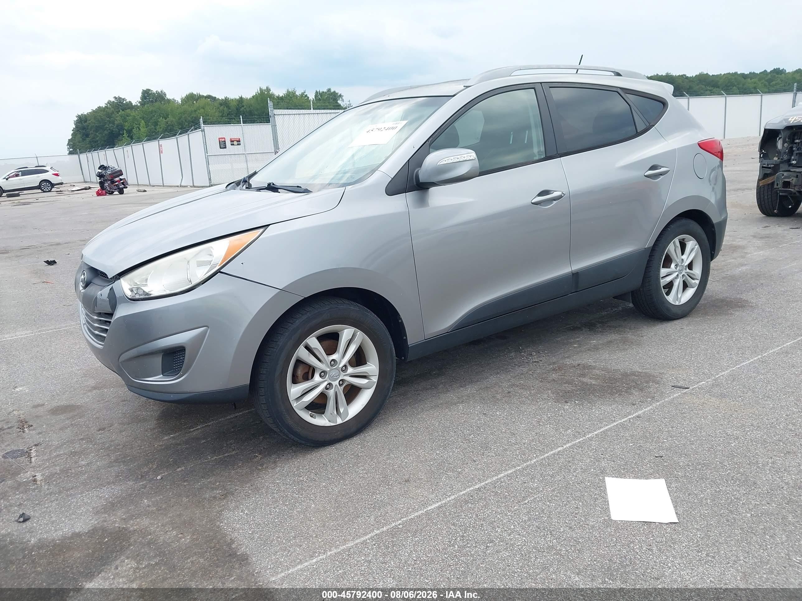 2012 Hyundai Tucson Gls Silver vin: KM8JU3AC0CU400989