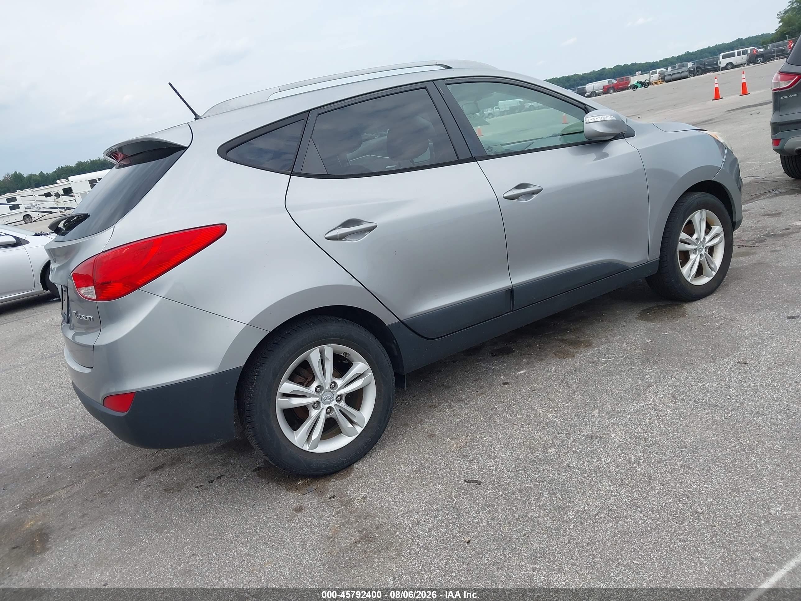 2012 Hyundai Tucson Gls Silver vin: KM8JU3AC0CU400989