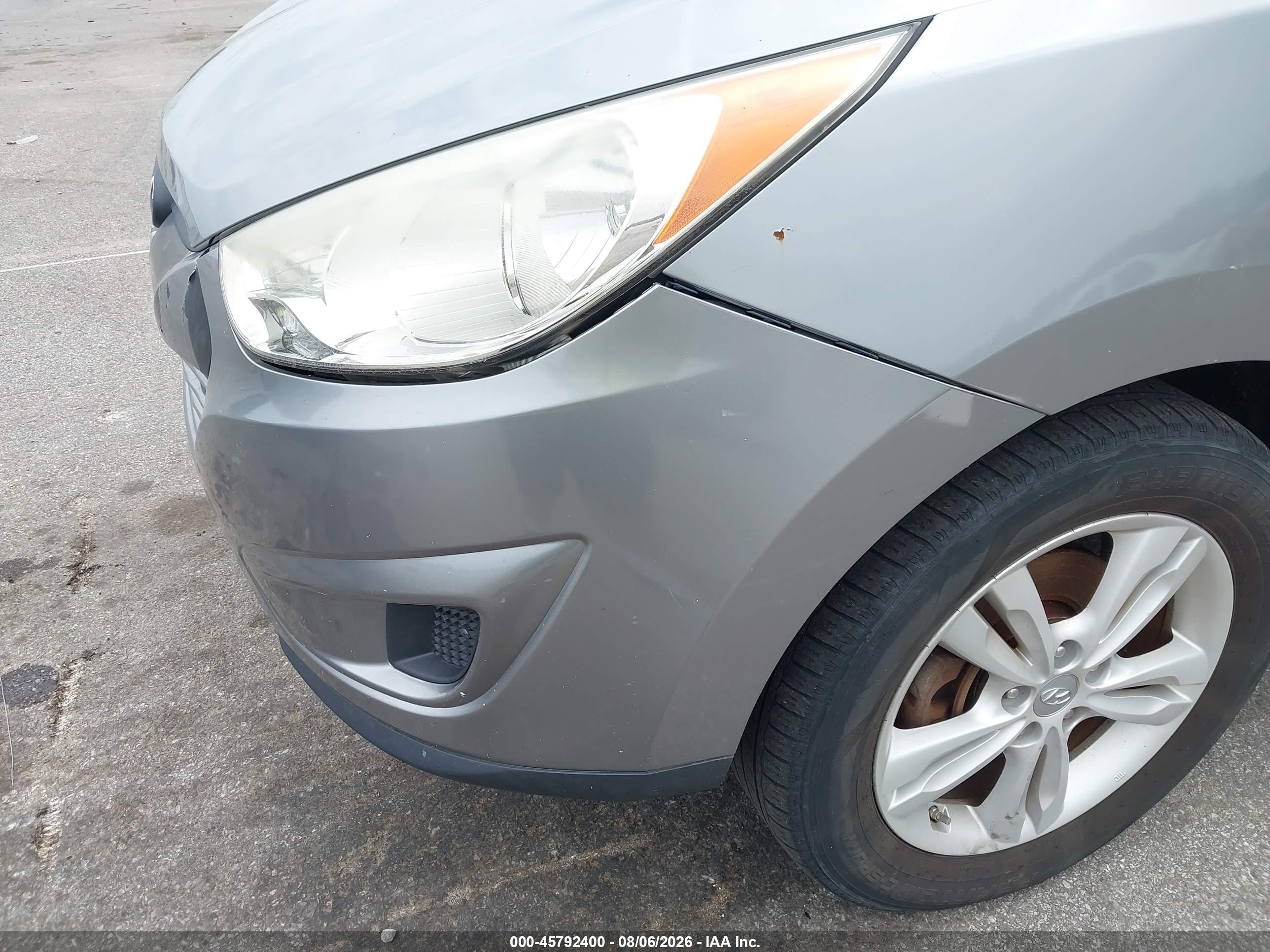 2012 Hyundai Tucson Gls Silver vin: KM8JU3AC0CU400989