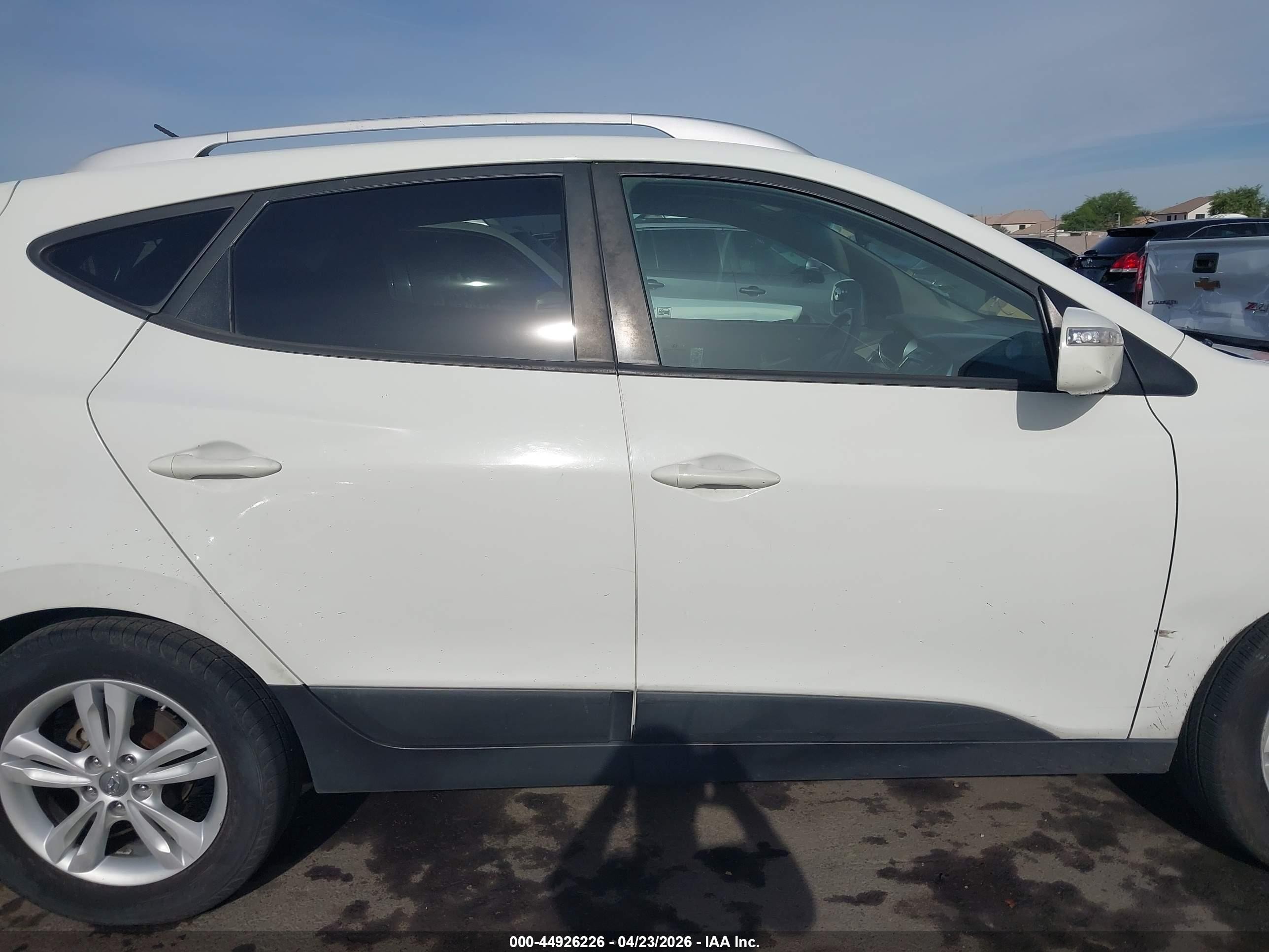 2012 Hyundai Tucson Gls White vin: KM8JU3AC0CU484621
