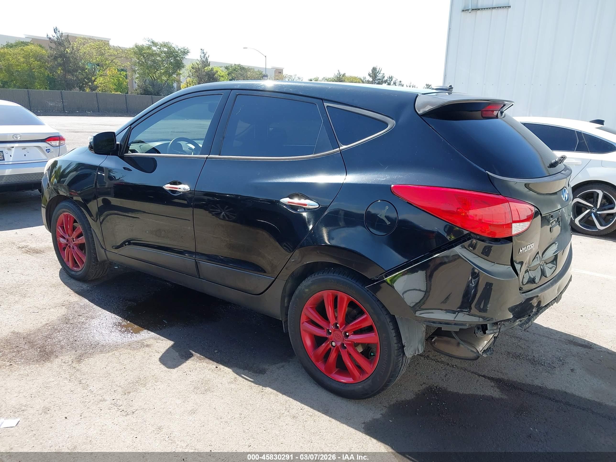 2013 Hyundai Tucson Limited Black vin: KM8JU3AC0DU616424