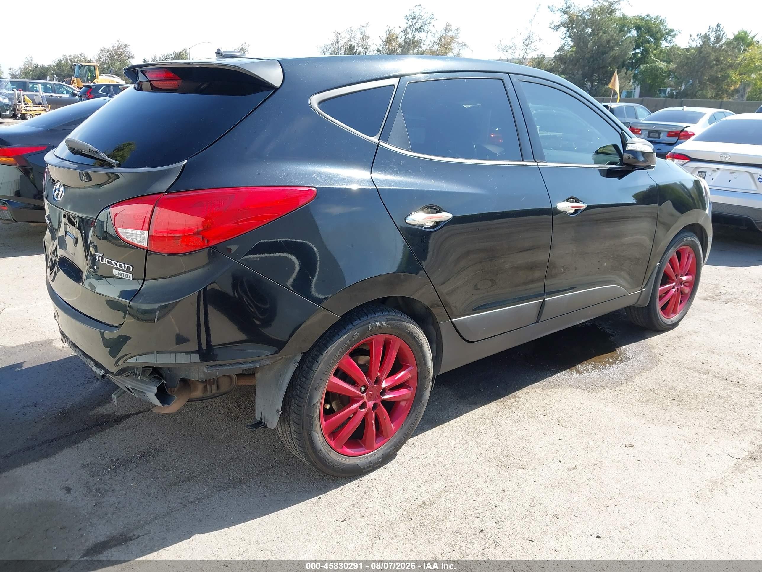 2013 Hyundai Tucson Limited Black vin: KM8JU3AC0DU616424