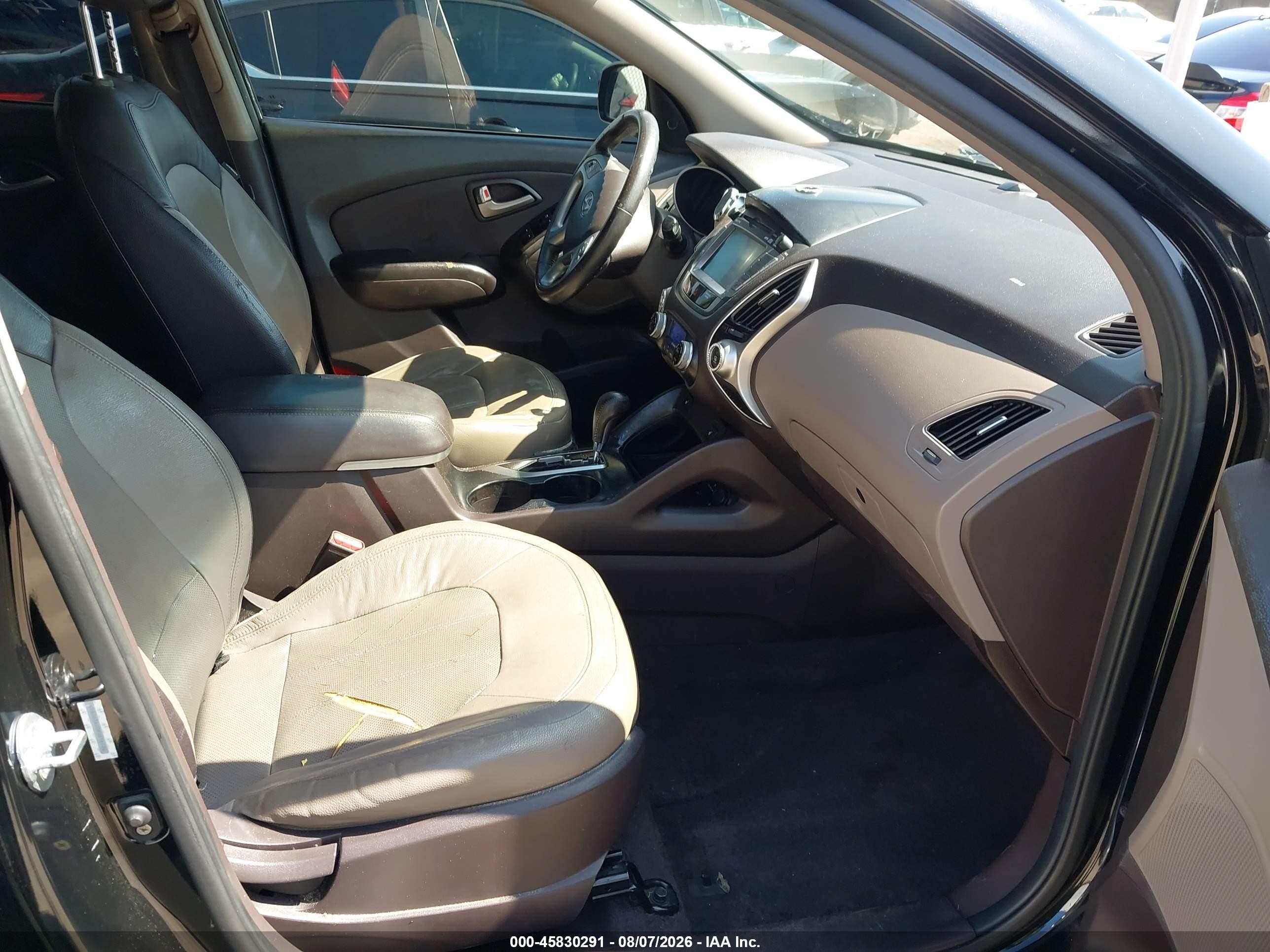 2013 Hyundai Tucson Limited Black vin: KM8JU3AC0DU616424