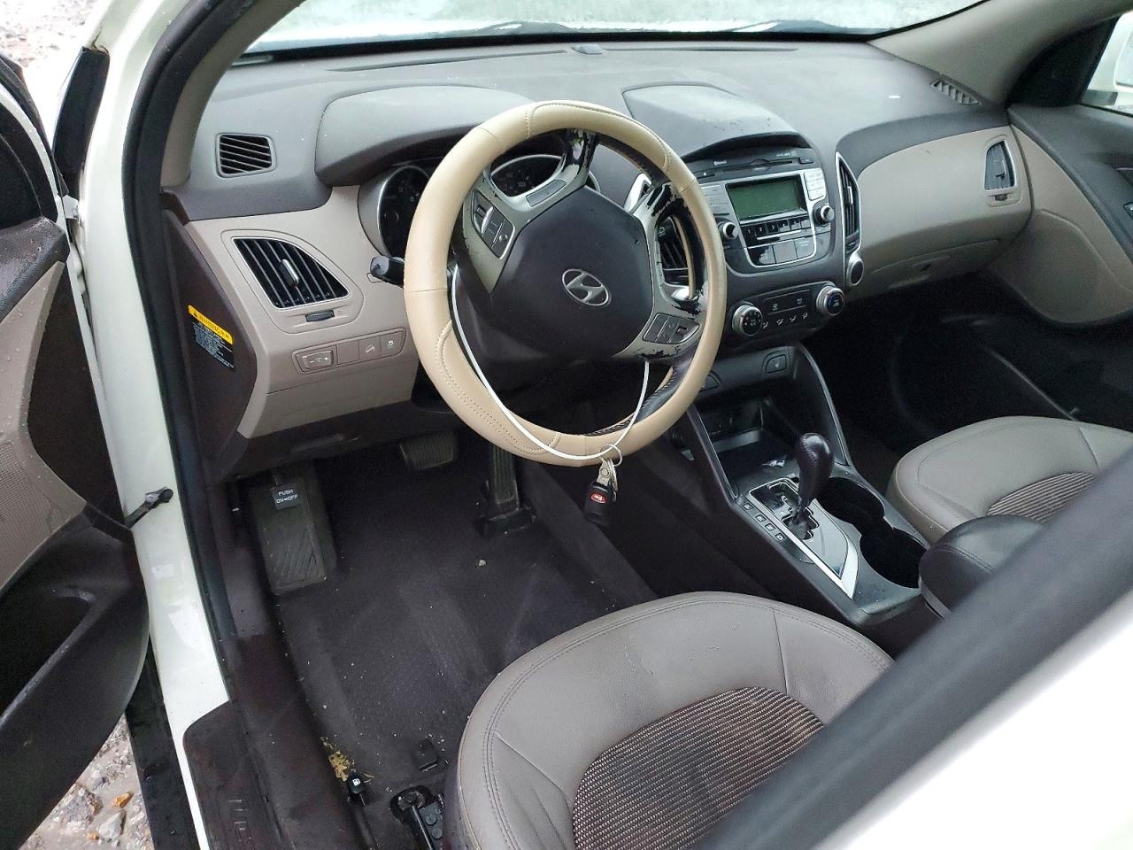 2013 Hyundai Tucson Gls White vin: KM8JU3AC0DU656986