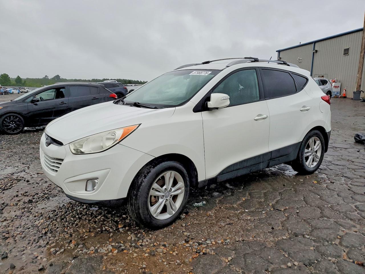 2013 Hyundai Tucson Gls White vin: KM8JU3AC0DU656986