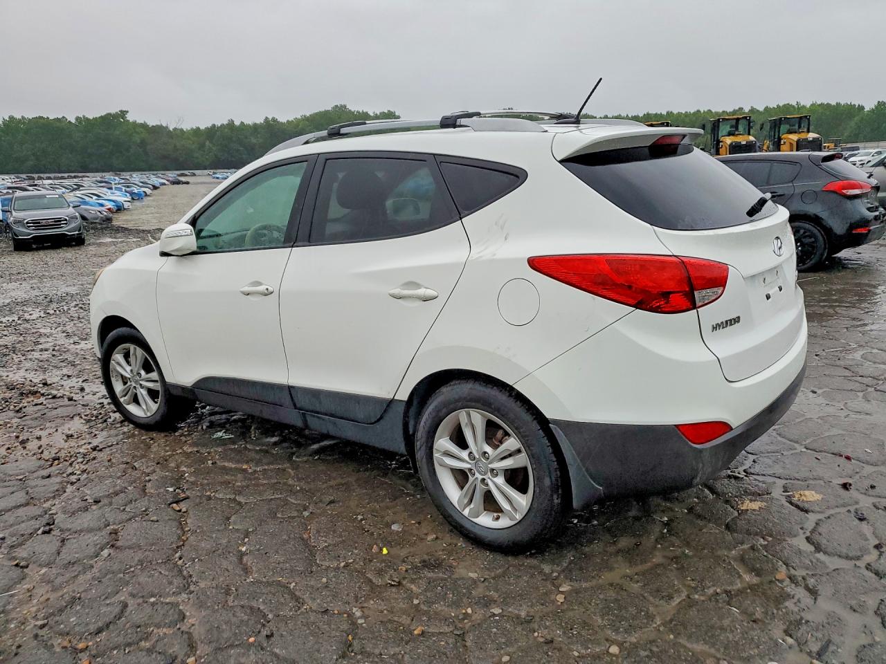 2013 Hyundai Tucson Gls White vin: KM8JU3AC0DU656986