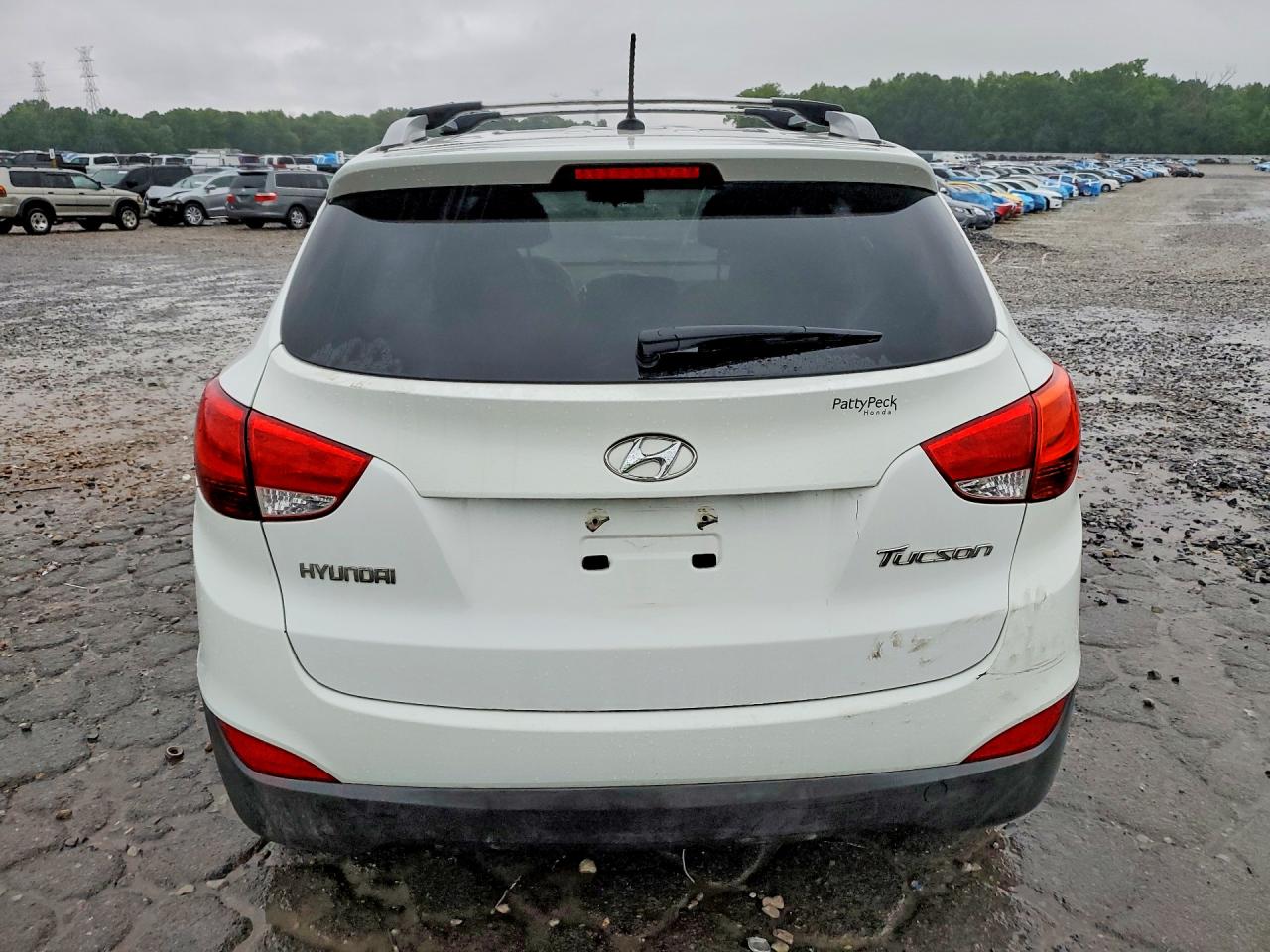 2013 Hyundai Tucson Gls White vin: KM8JU3AC0DU656986