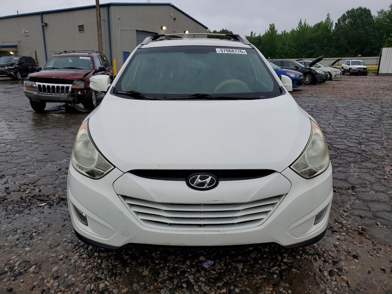 2013 Hyundai Tucson Gls White vin: KM8JU3AC0DU656986