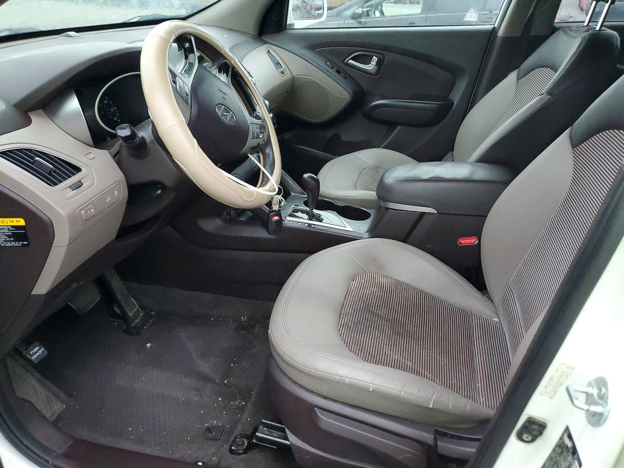 2013 Hyundai Tucson Gls White vin: KM8JU3AC0DU656986