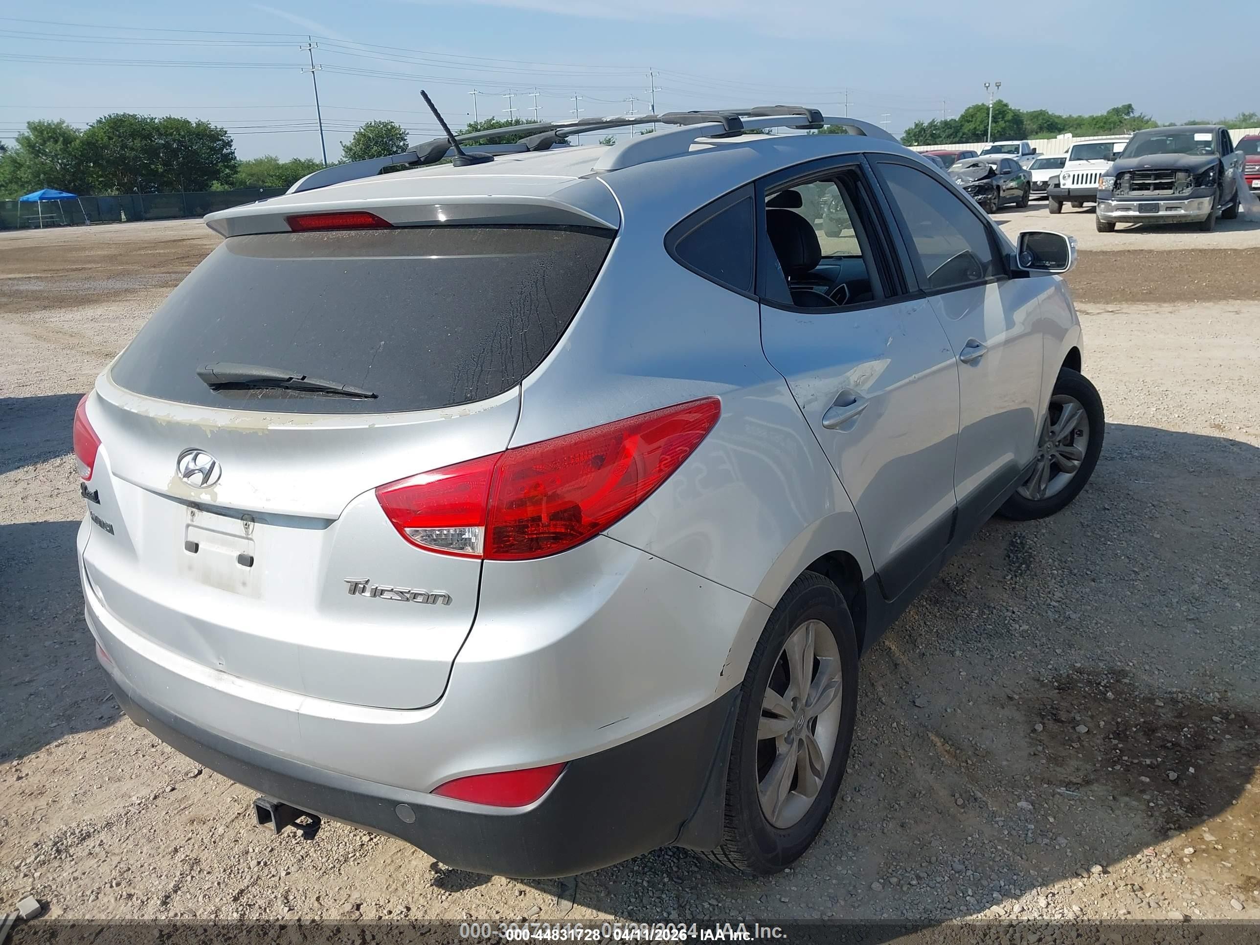 2013 Hyundai Tucson Gls Silver vin: KM8JU3AC0DU662061