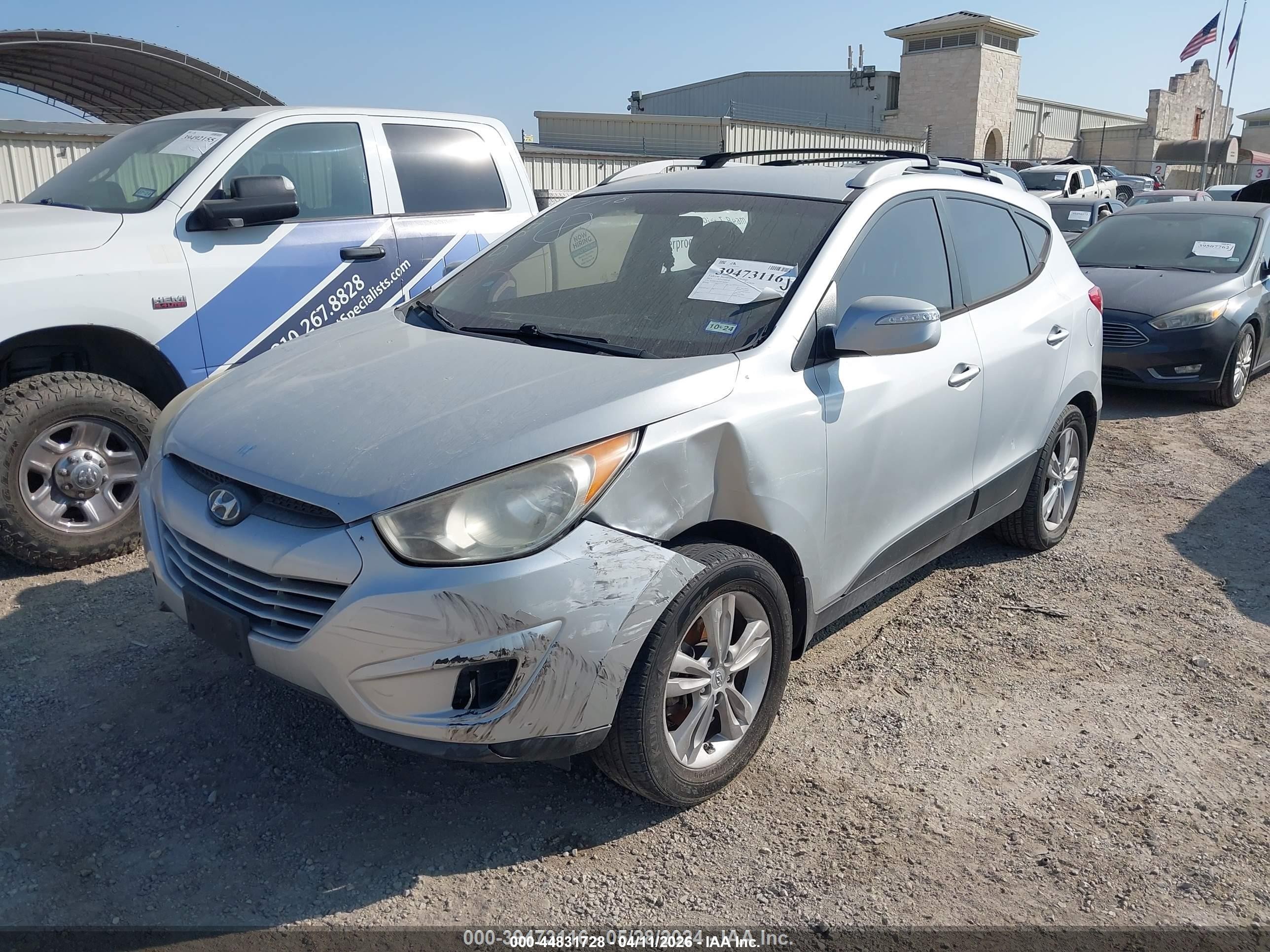2013 Hyundai Tucson Gls Silver vin: KM8JU3AC0DU662061