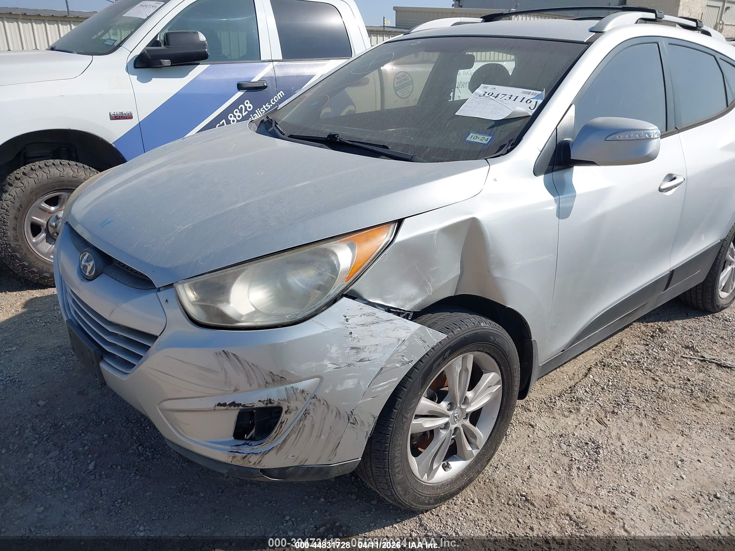 2013 Hyundai Tucson Gls Silver vin: KM8JU3AC0DU662061