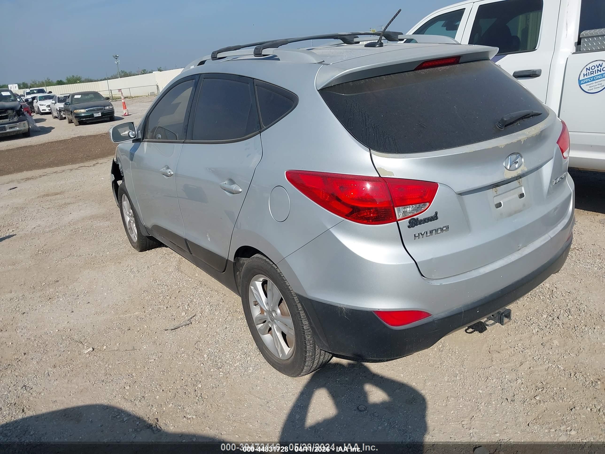2013 Hyundai Tucson Gls Silver vin: KM8JU3AC0DU662061