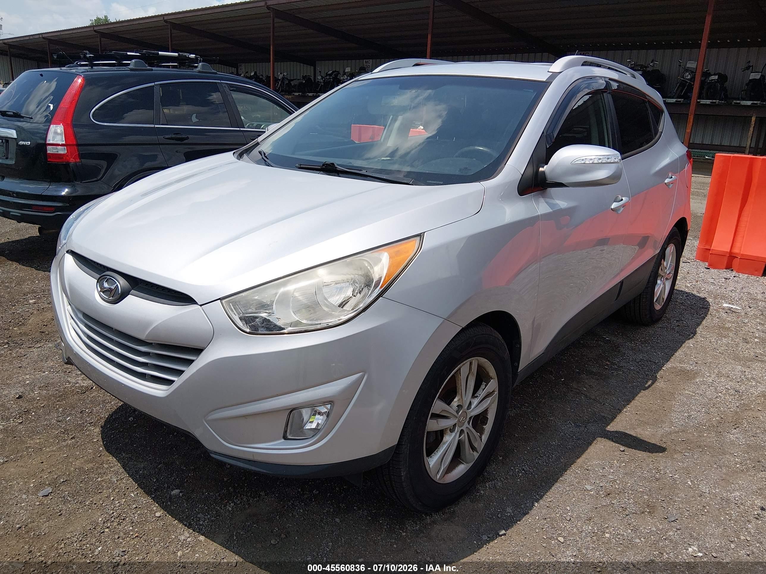 2013 Hyundai Tucson Gls Silver vin: KM8JU3AC0DU681337