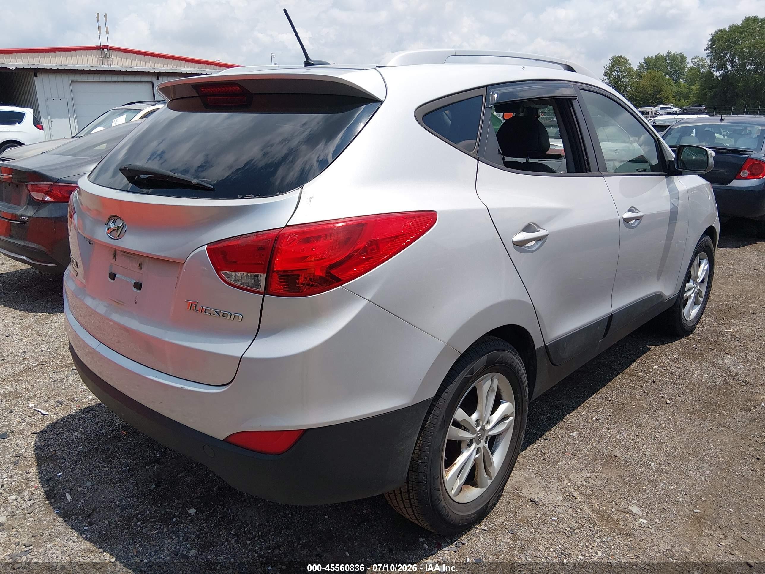 2013 Hyundai Tucson Gls Silver vin: KM8JU3AC0DU681337