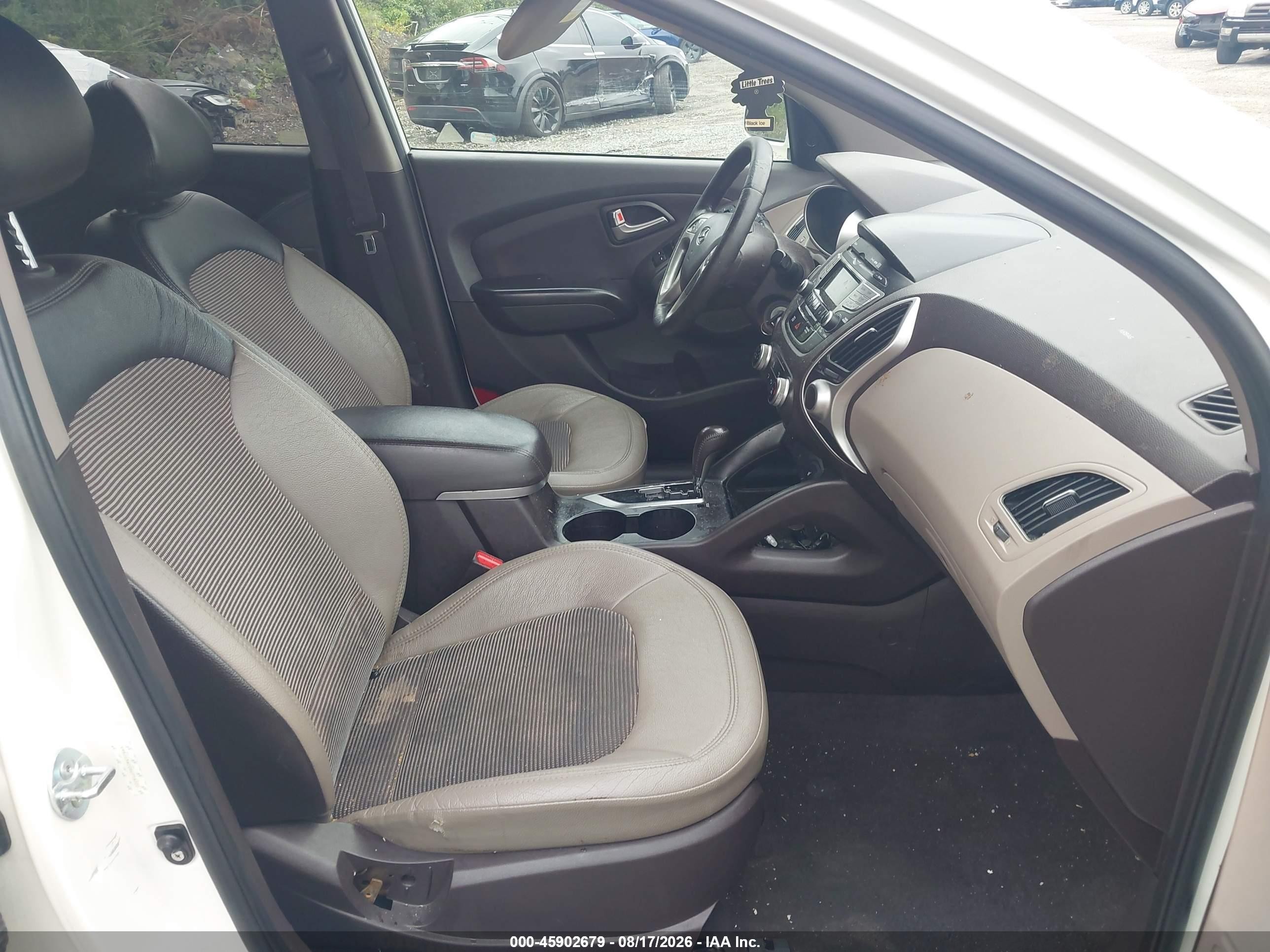 2013 Hyundai Tucson Gls White vin: KM8JU3AC0DU716202