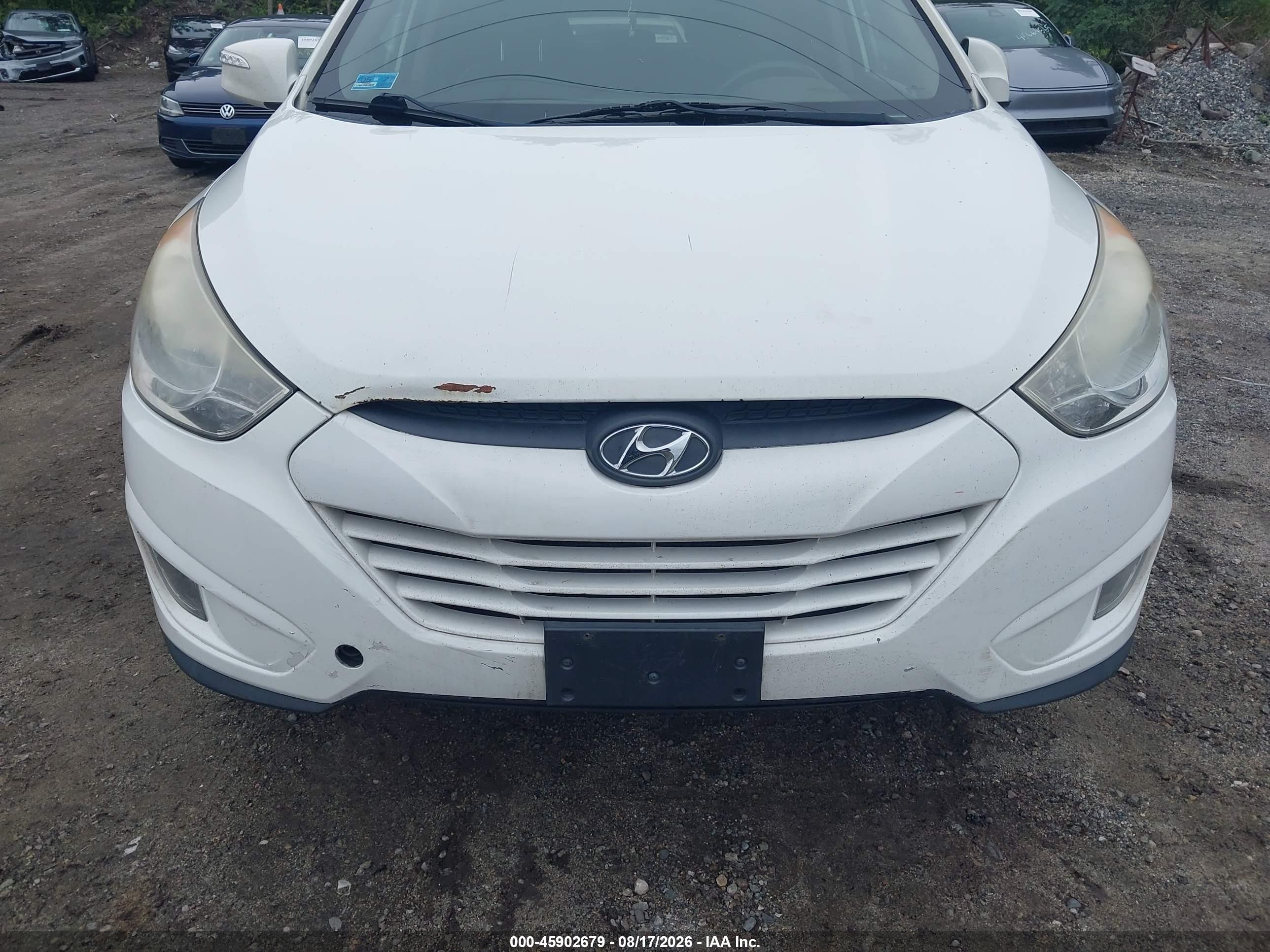 2013 Hyundai Tucson Gls White vin: KM8JU3AC0DU716202