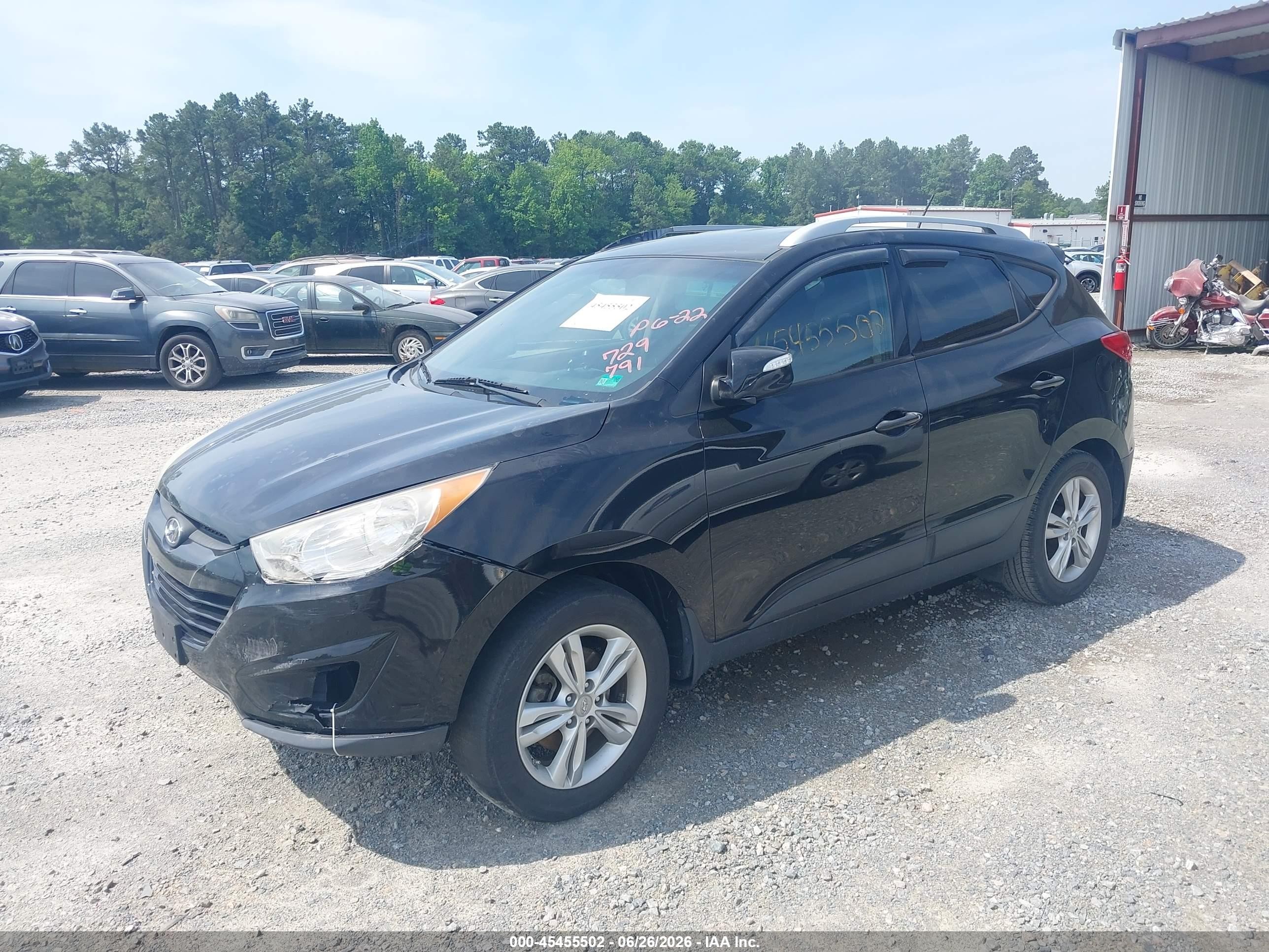 2013 Hyundai Tucson Gls Black vin: KM8JU3AC0DU729791
