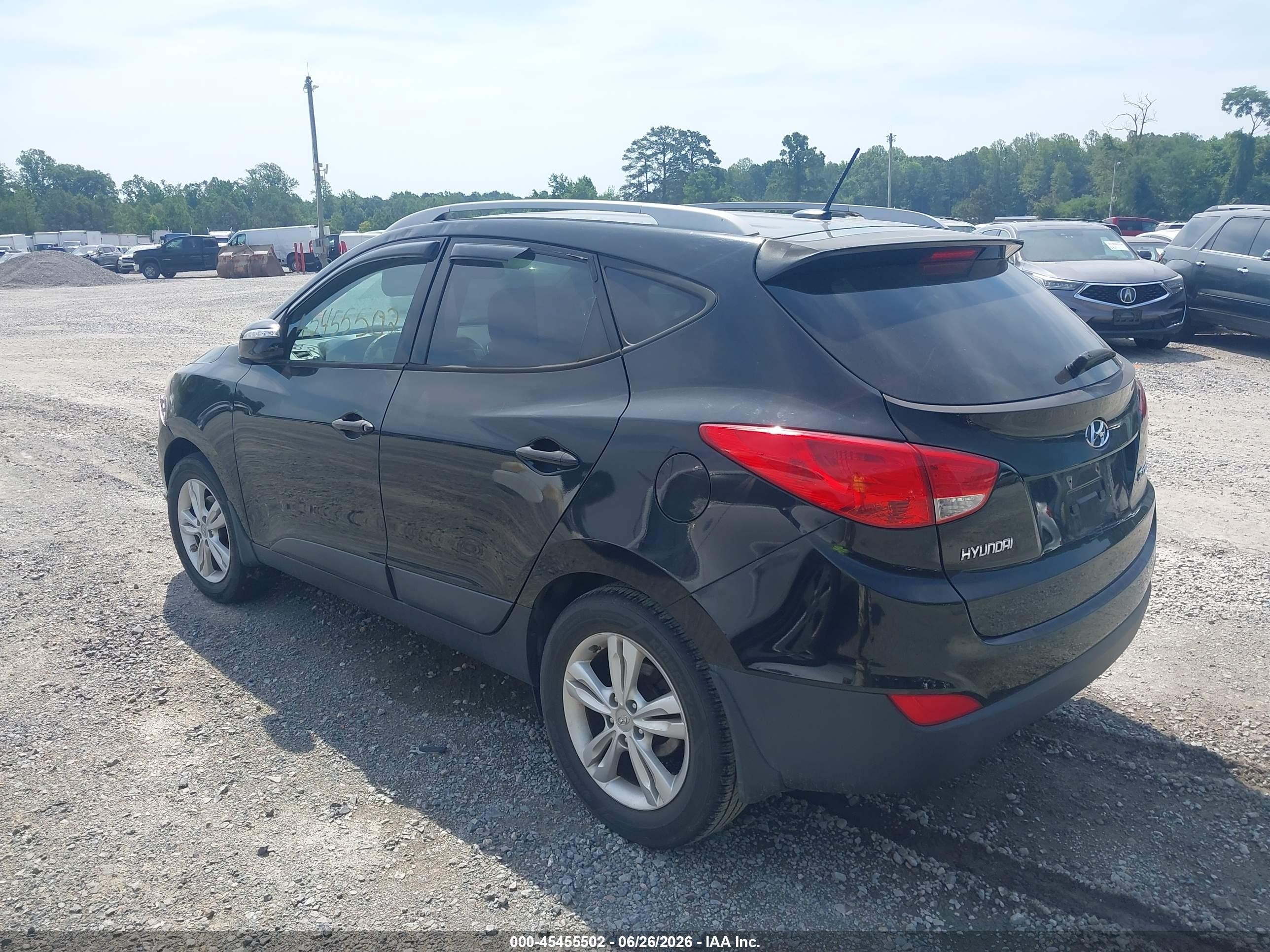 2013 Hyundai Tucson Gls Black vin: KM8JU3AC0DU729791