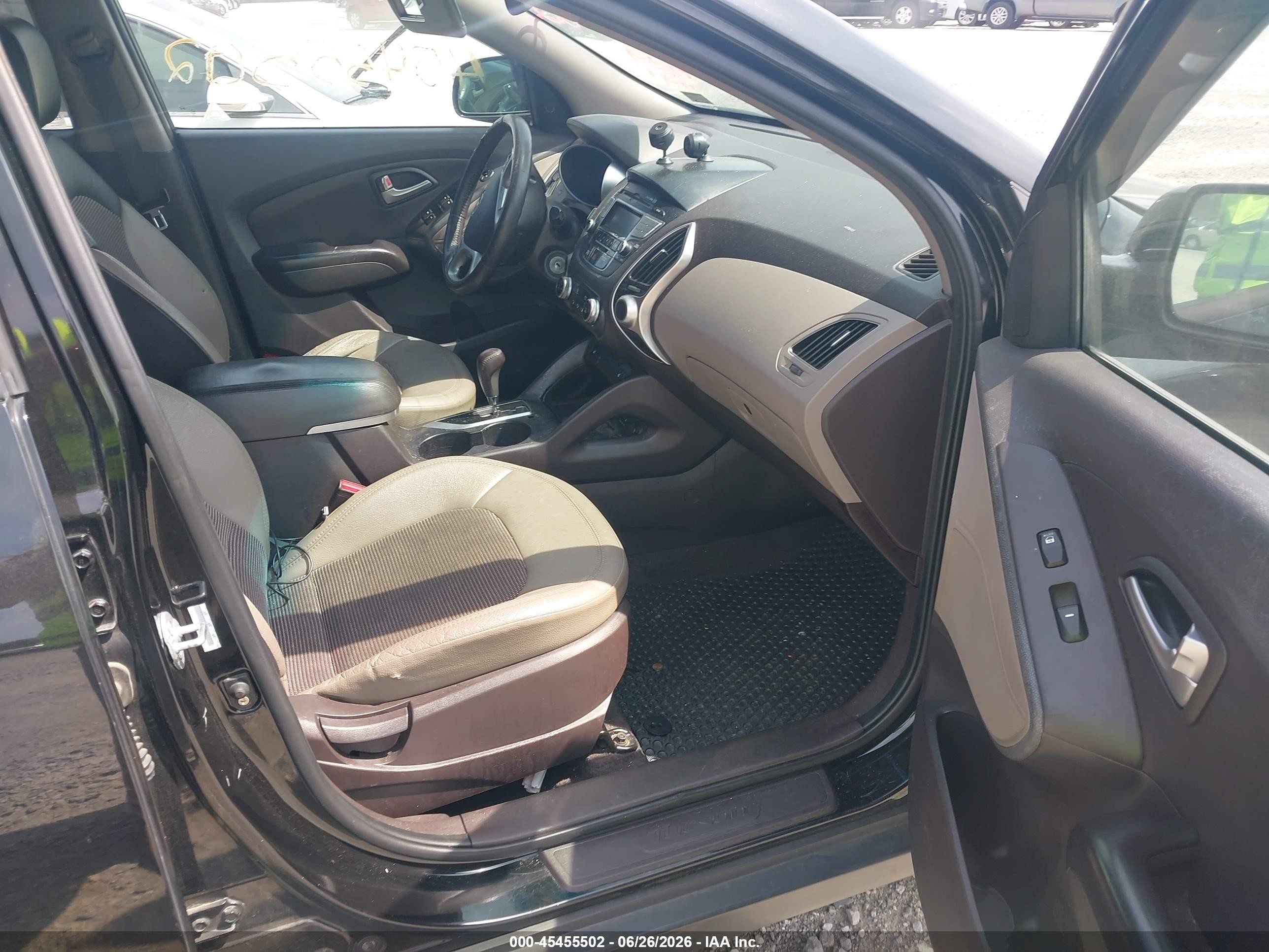 2013 Hyundai Tucson Gls Black vin: KM8JU3AC0DU729791