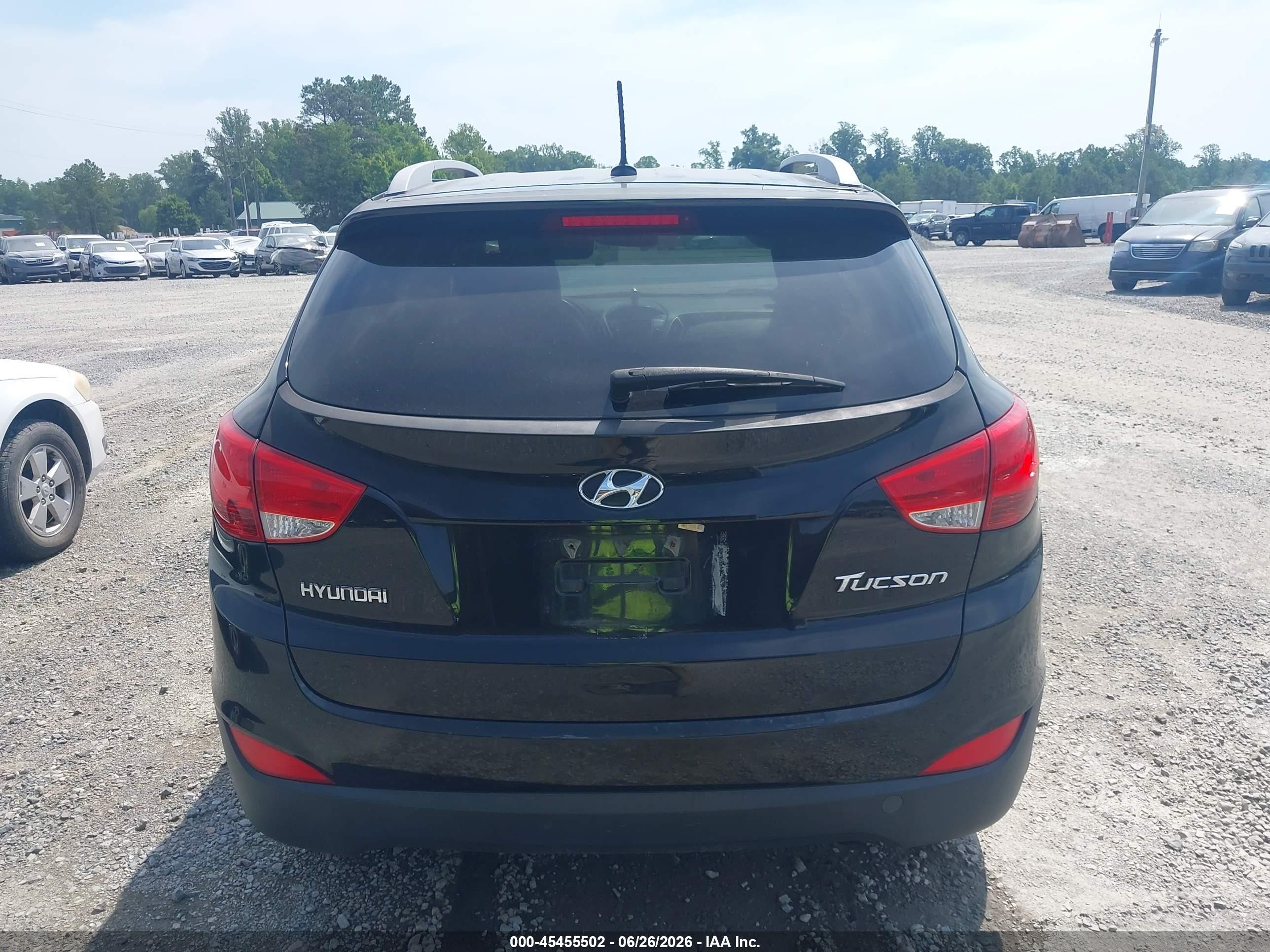 2013 Hyundai Tucson Gls Black vin: KM8JU3AC0DU729791