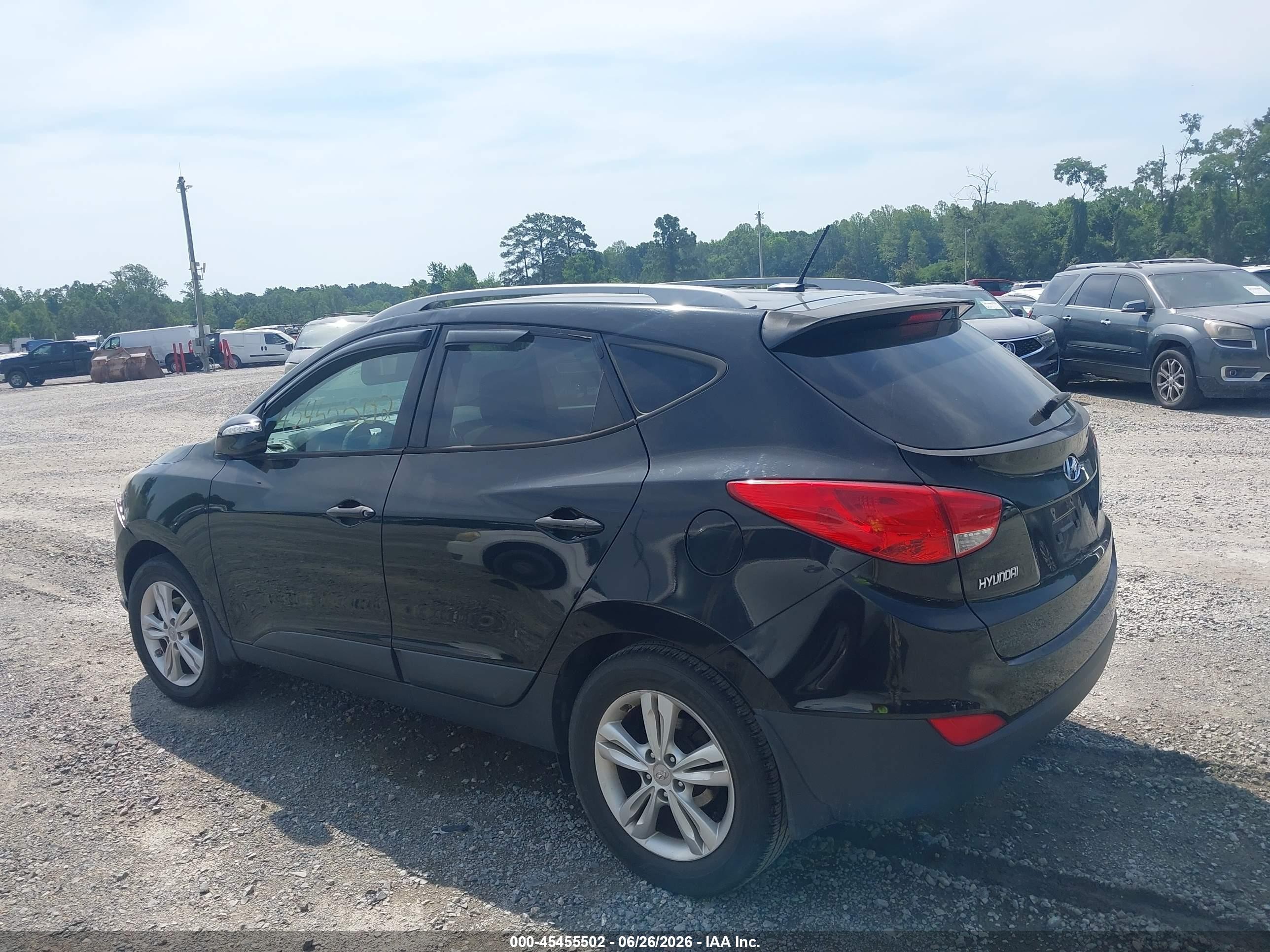 2013 Hyundai Tucson Gls Black vin: KM8JU3AC0DU729791