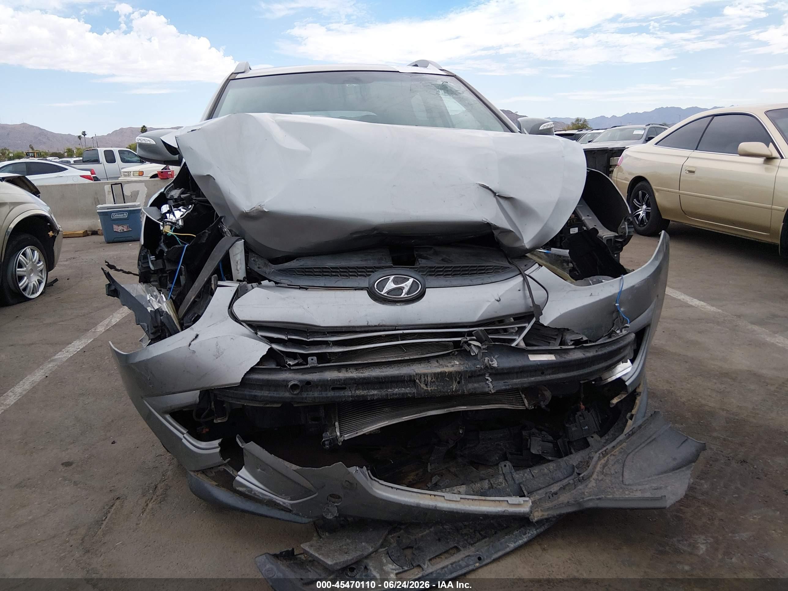 2013 Hyundai Tucson Gls Gray vin: KM8JU3AC0DU731072