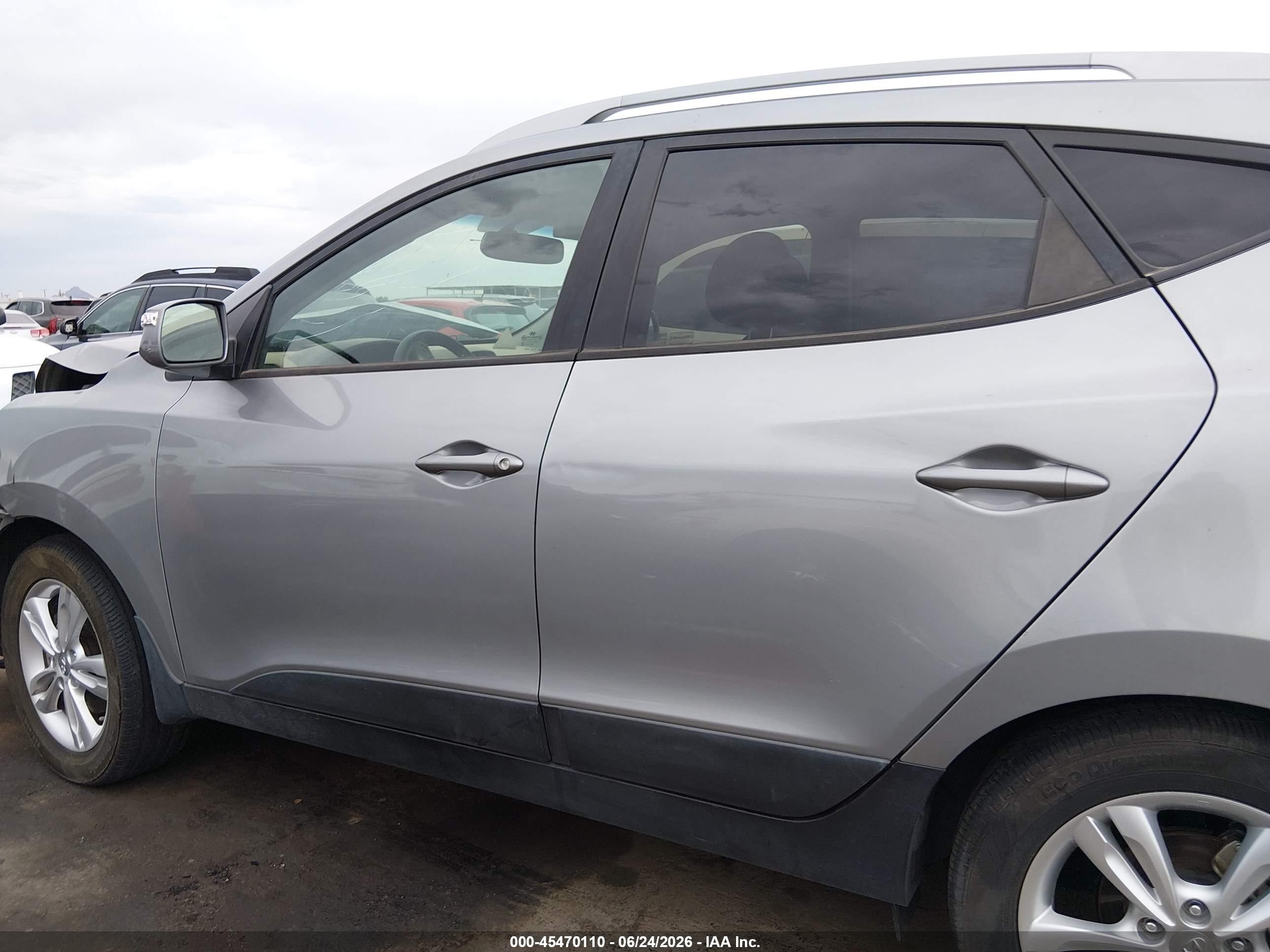 2013 Hyundai Tucson Gls Gray vin: KM8JU3AC0DU731072