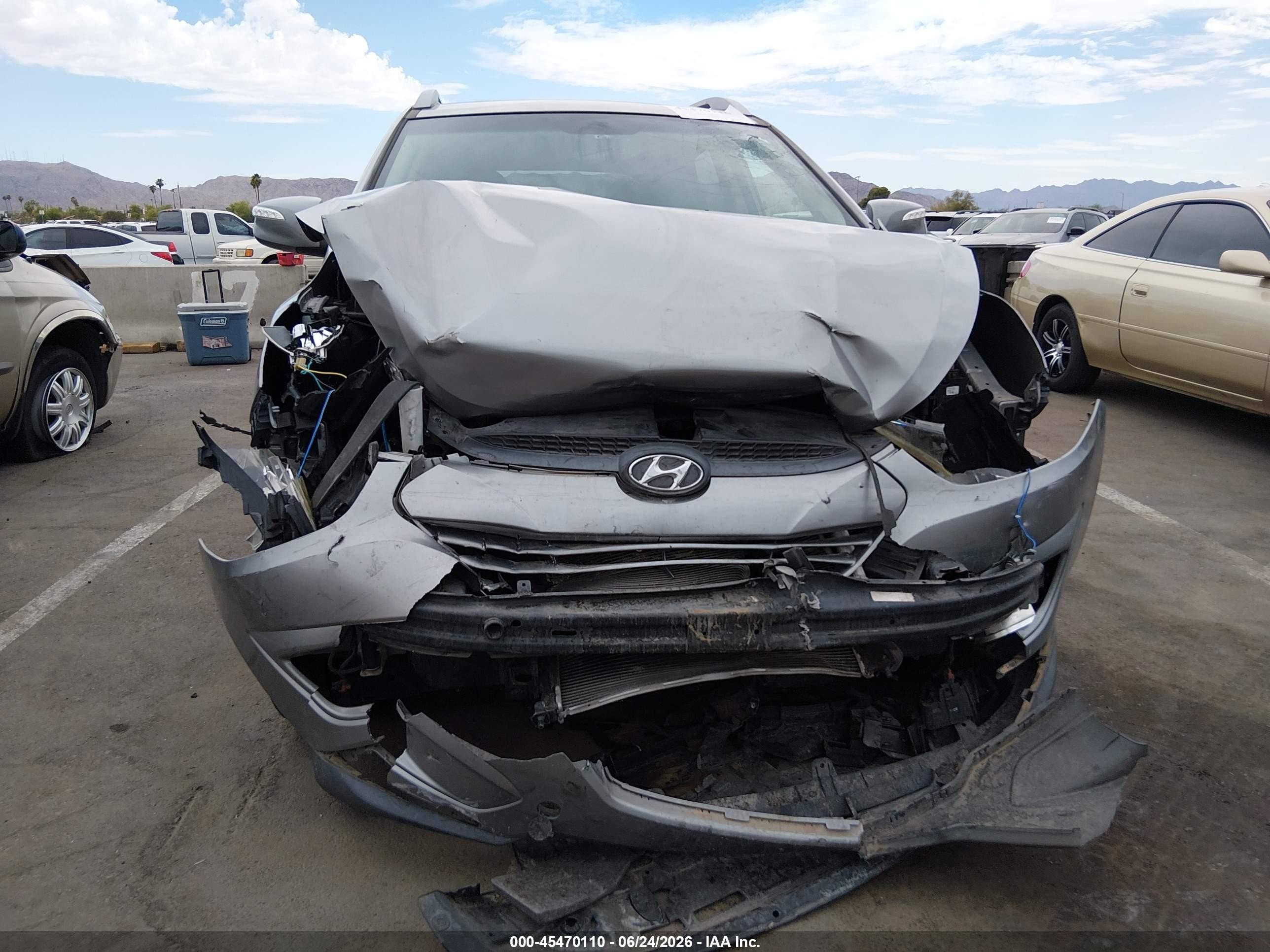 2013 Hyundai Tucson Gls Gray vin: KM8JU3AC0DU731072