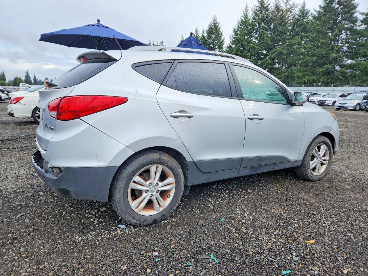 2013 Hyundai Tucson Gls Silver vin: KM8JU3AC0DU744520