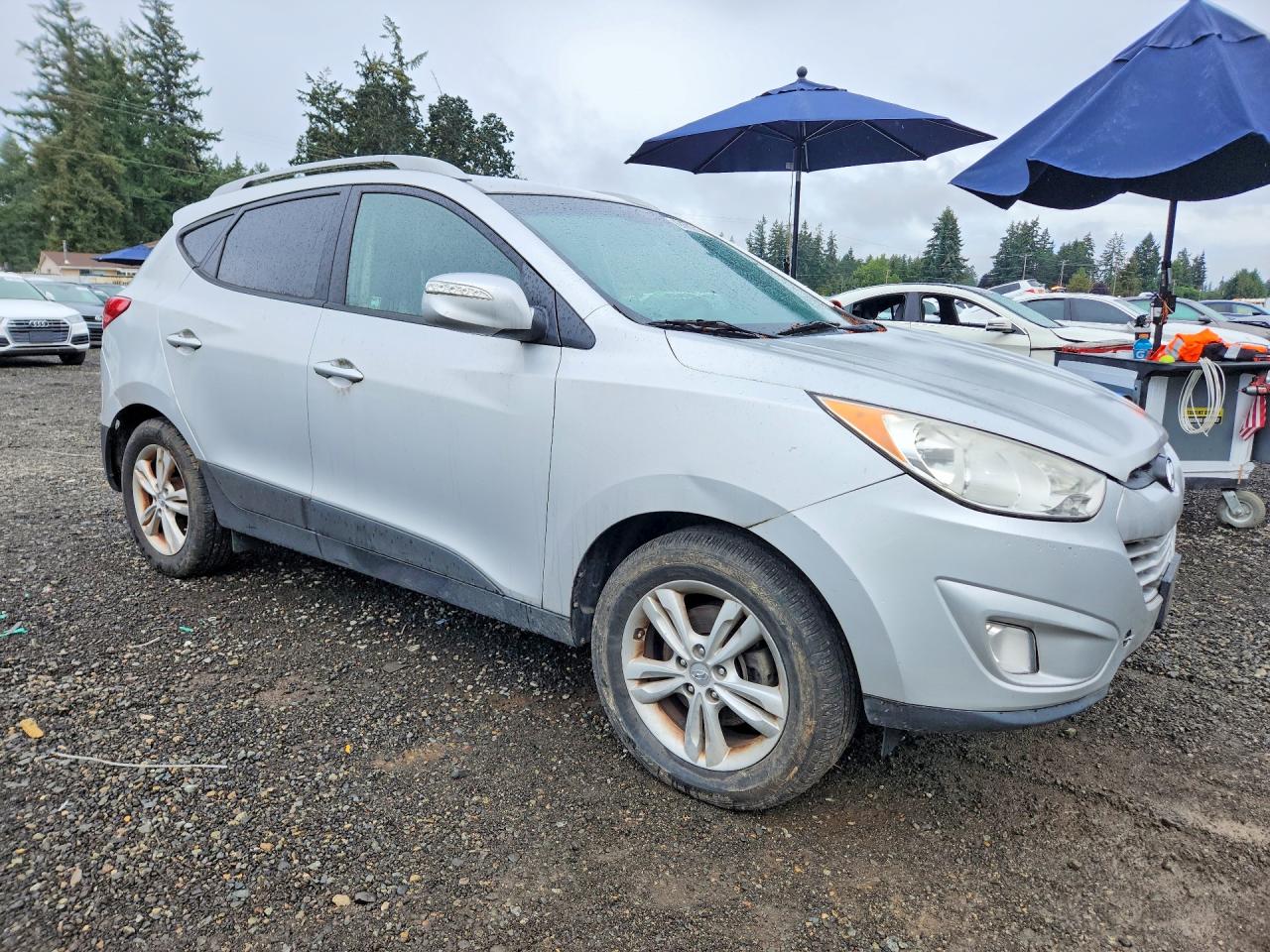2013 Hyundai Tucson Gls Silver vin: KM8JU3AC0DU744520