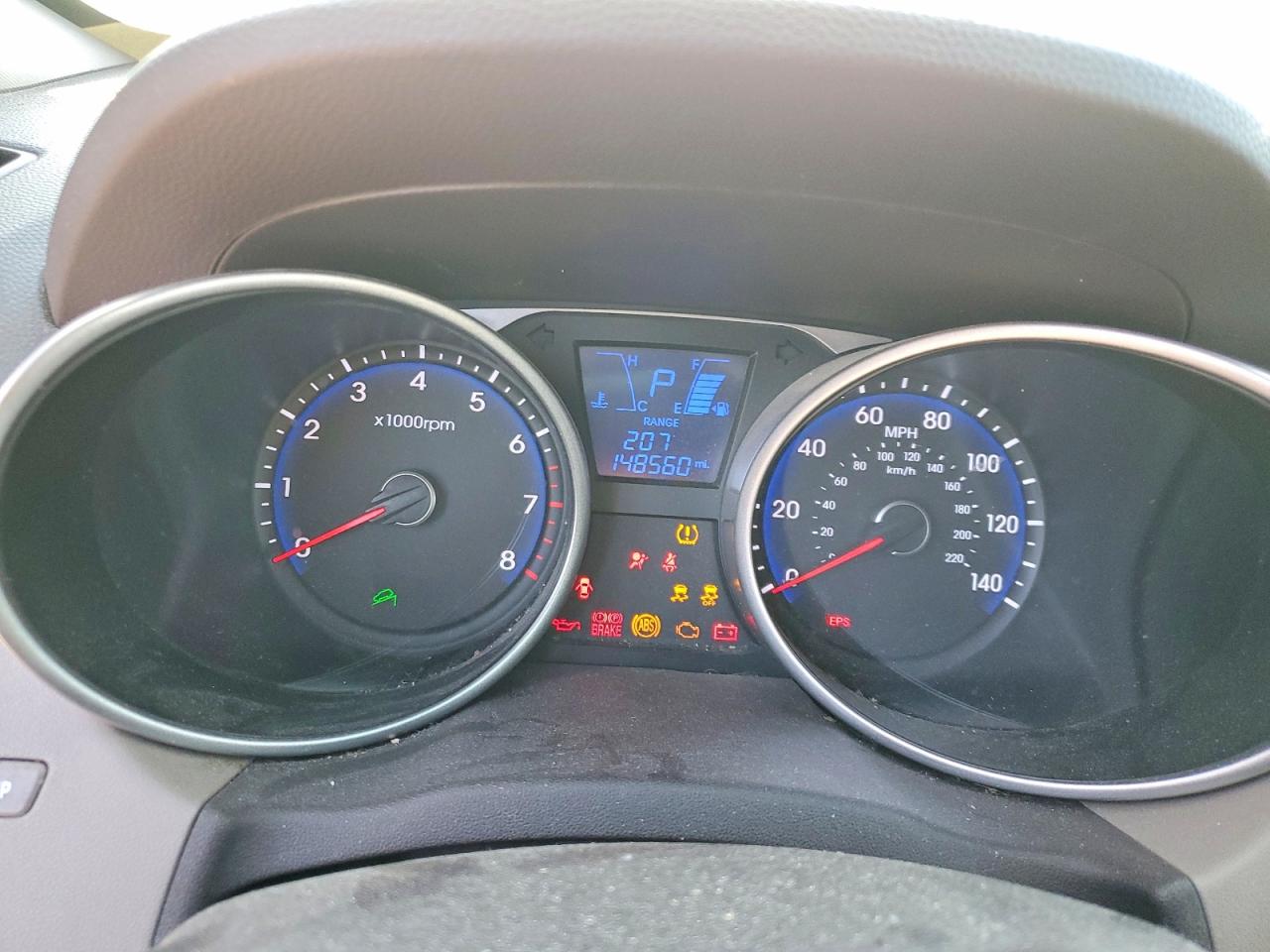 2013 Hyundai Tucson Gls Blue vin: KM8JU3AC0DU766565