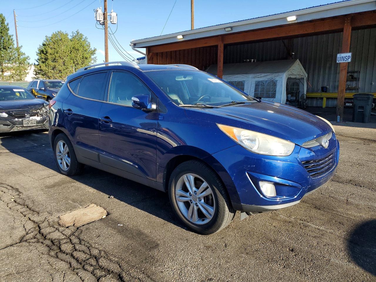 2013 Hyundai Tucson Gls Blue vin: KM8JU3AC0DU766565