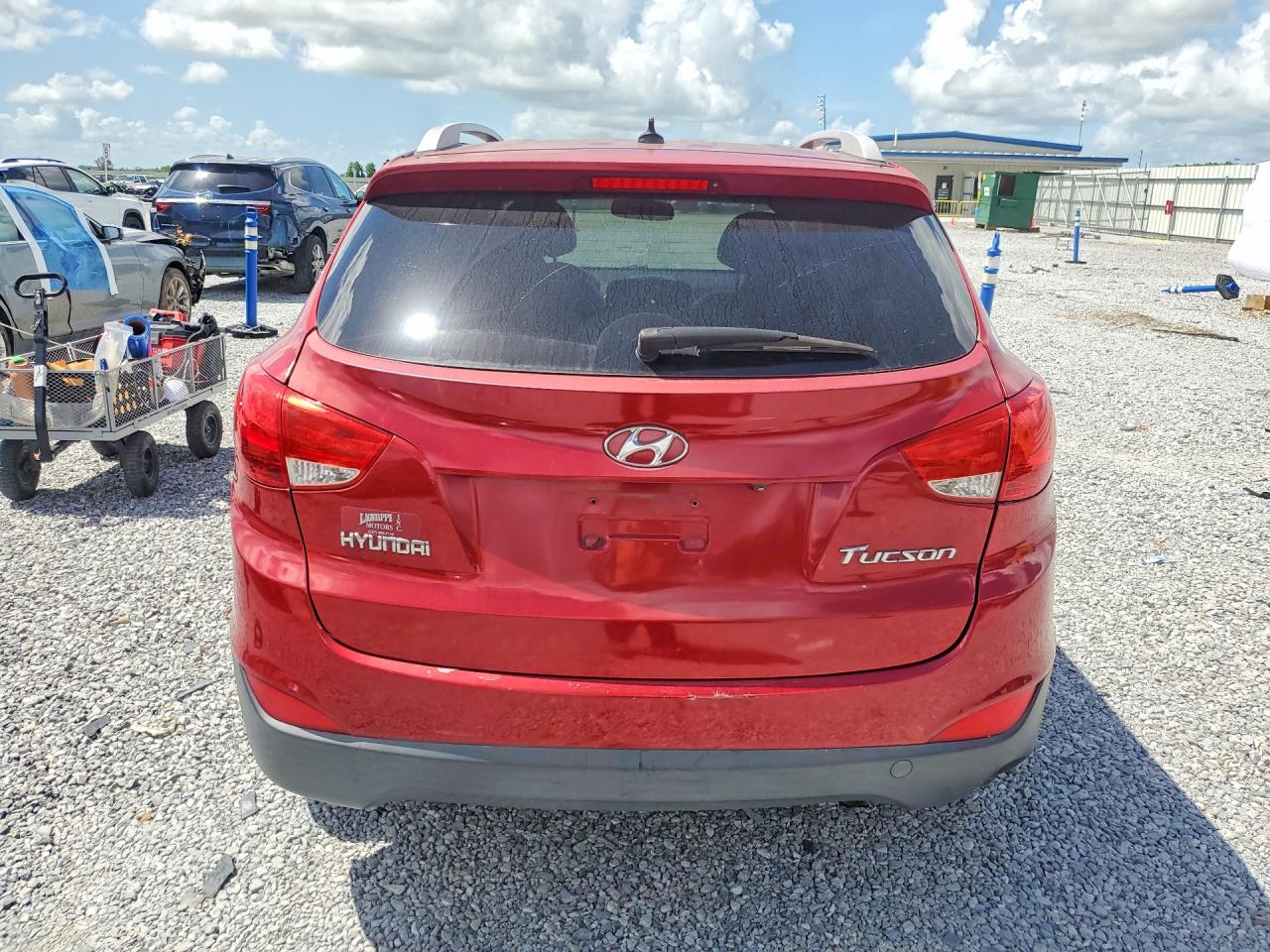 2013 Hyundai Tucson Gls Red vin: KM8JU3AC0DU774682