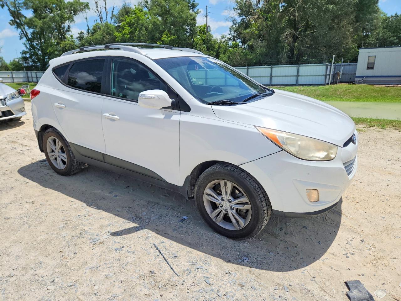 2013 Hyundai Tucson Gls White vin: KM8JU3AC0DU784354