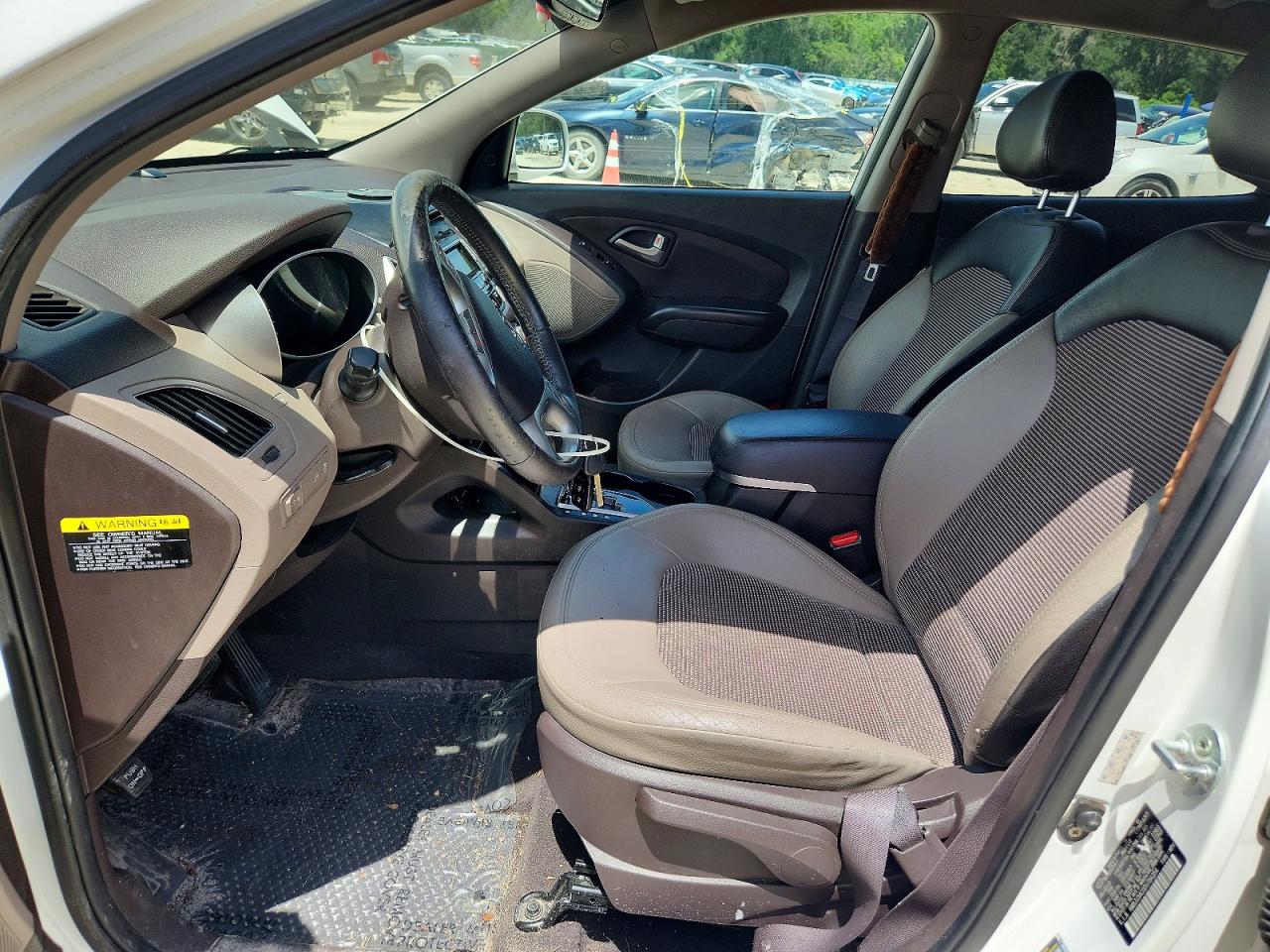 2013 Hyundai Tucson Gls White vin: KM8JU3AC0DU784354