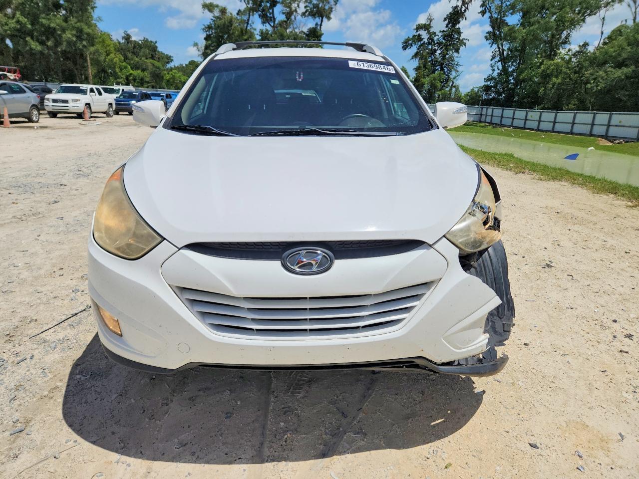 2013 Hyundai Tucson Gls White vin: KM8JU3AC0DU784354