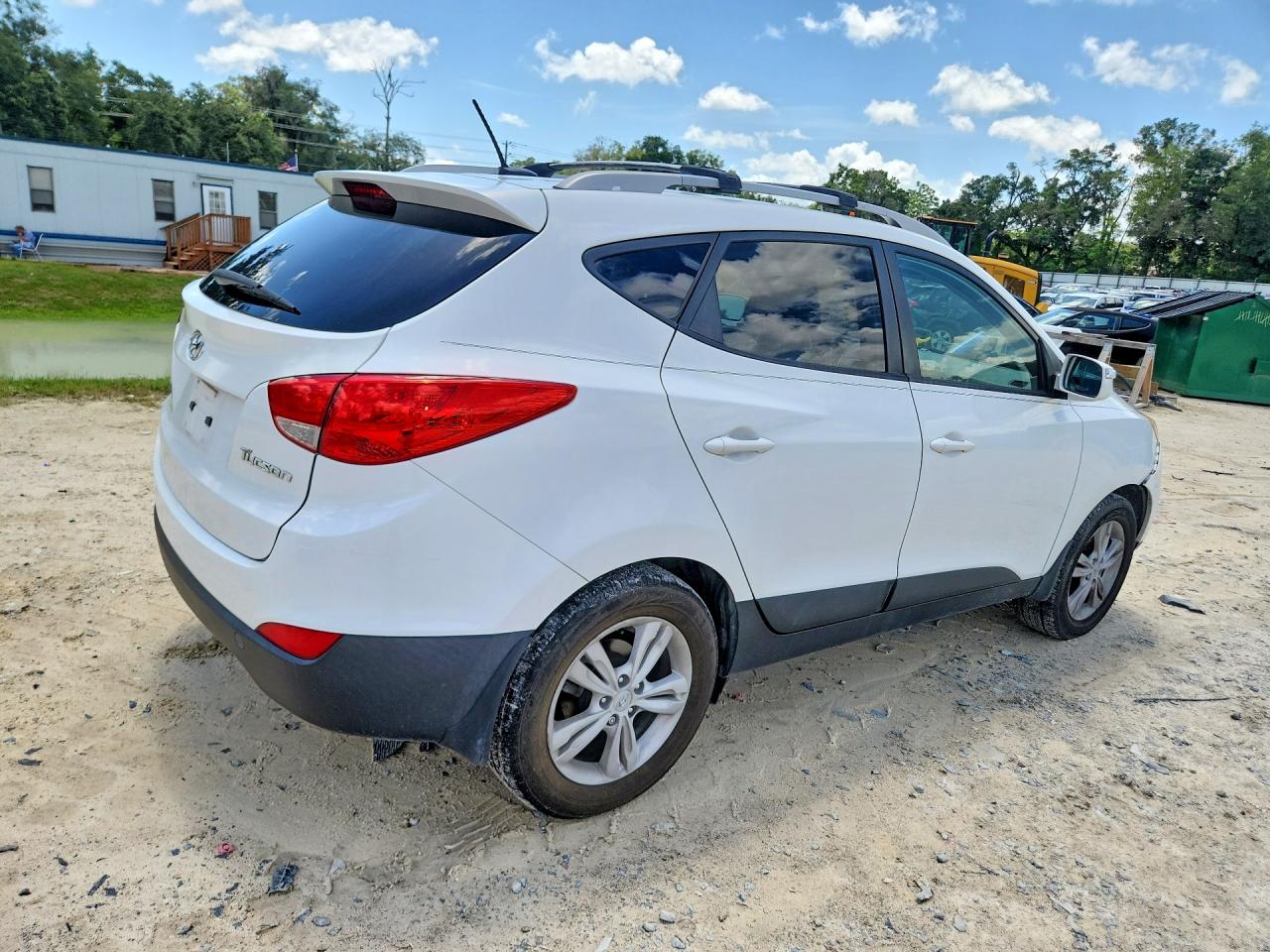 2013 Hyundai Tucson Gls White vin: KM8JU3AC0DU784354