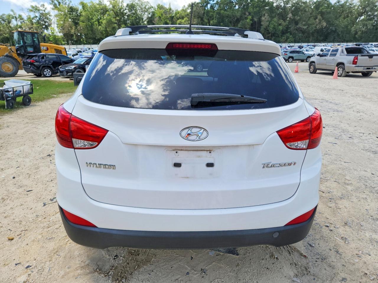 2013 Hyundai Tucson Gls White vin: KM8JU3AC0DU784354