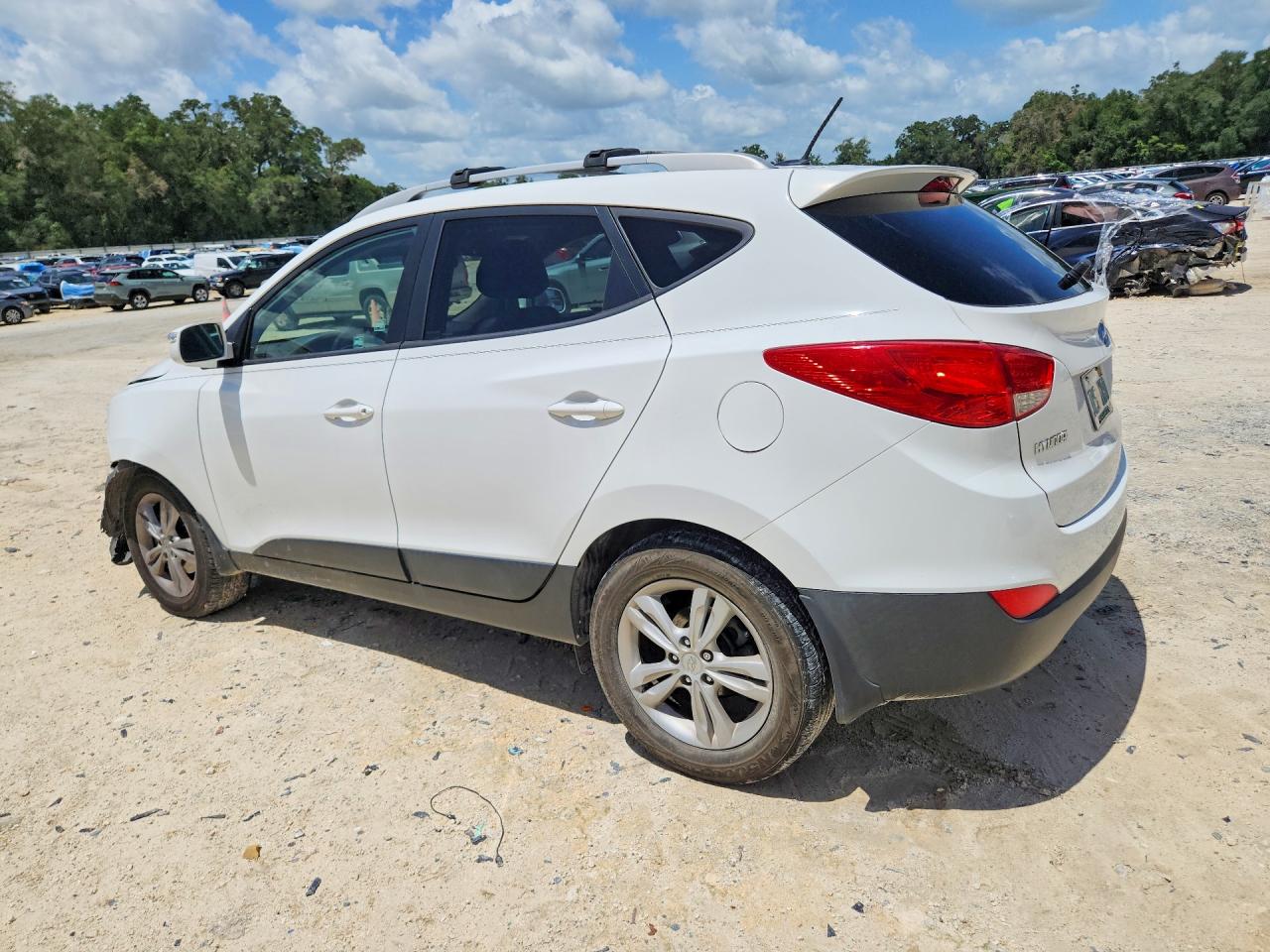 2013 Hyundai Tucson Gls White vin: KM8JU3AC0DU784354