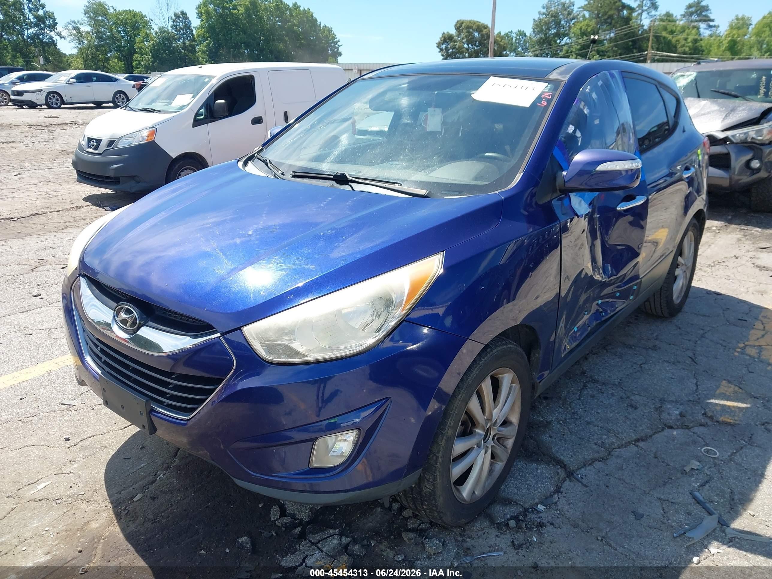 2010 Hyundai Tucson Limited Dark Blue vin: KM8JU3AC1AU036417