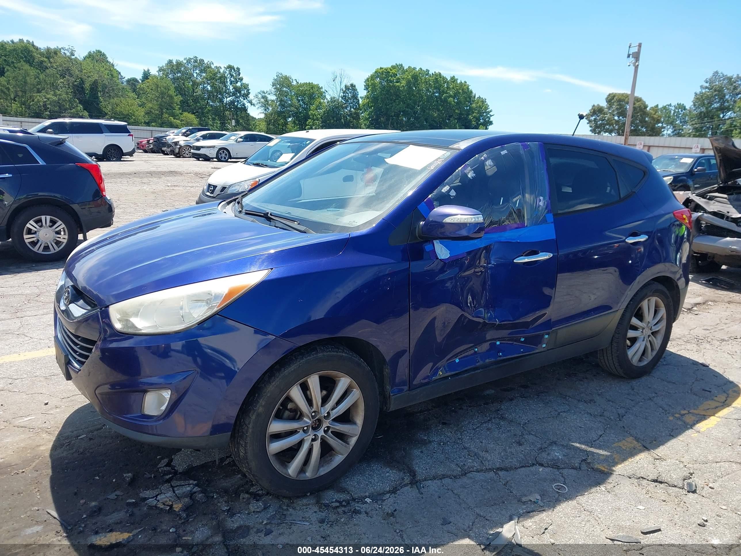 2010 Hyundai Tucson Limited Dark Blue vin: KM8JU3AC1AU036417