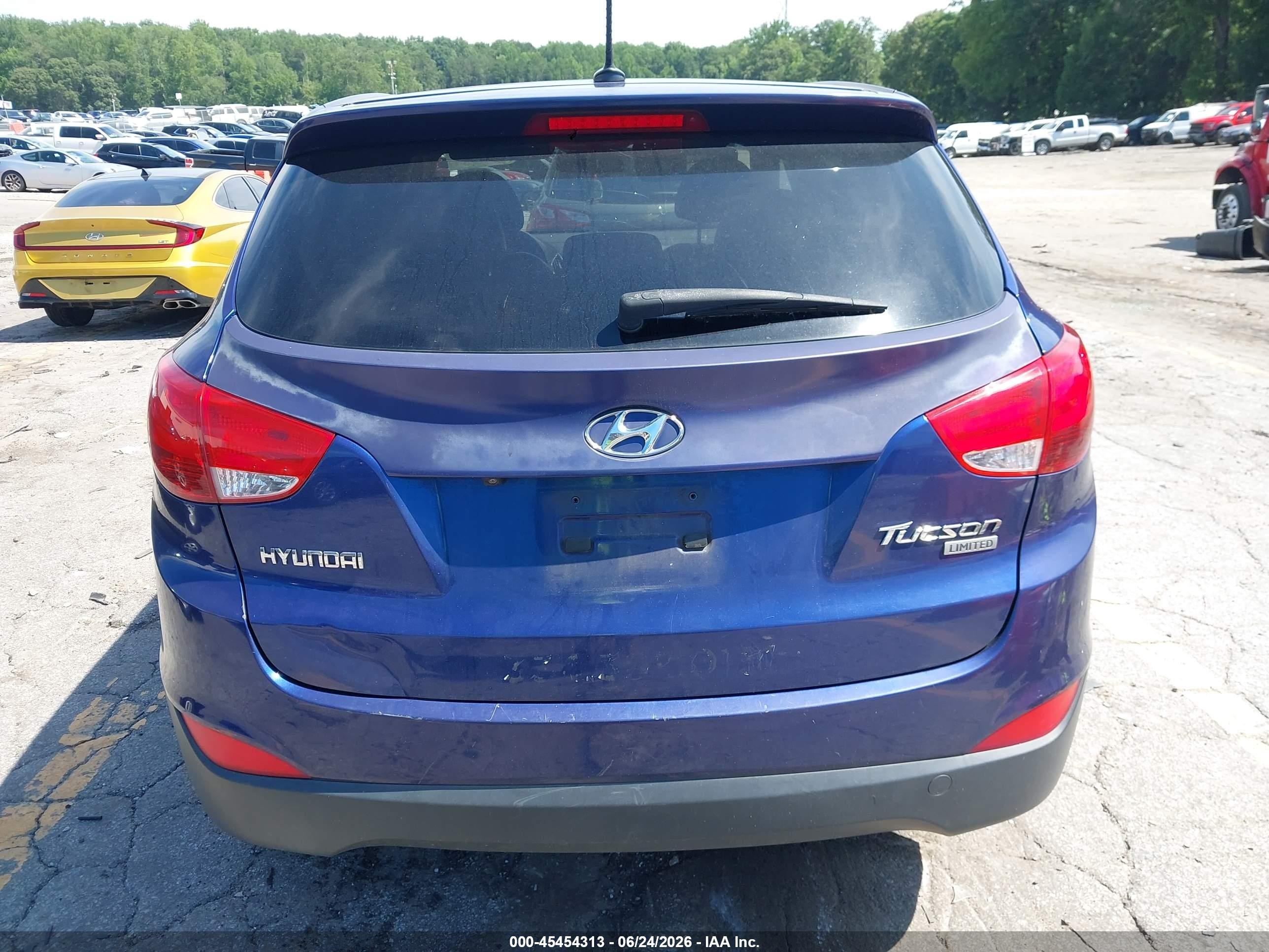 2010 Hyundai Tucson Limited Dark Blue vin: KM8JU3AC1AU036417