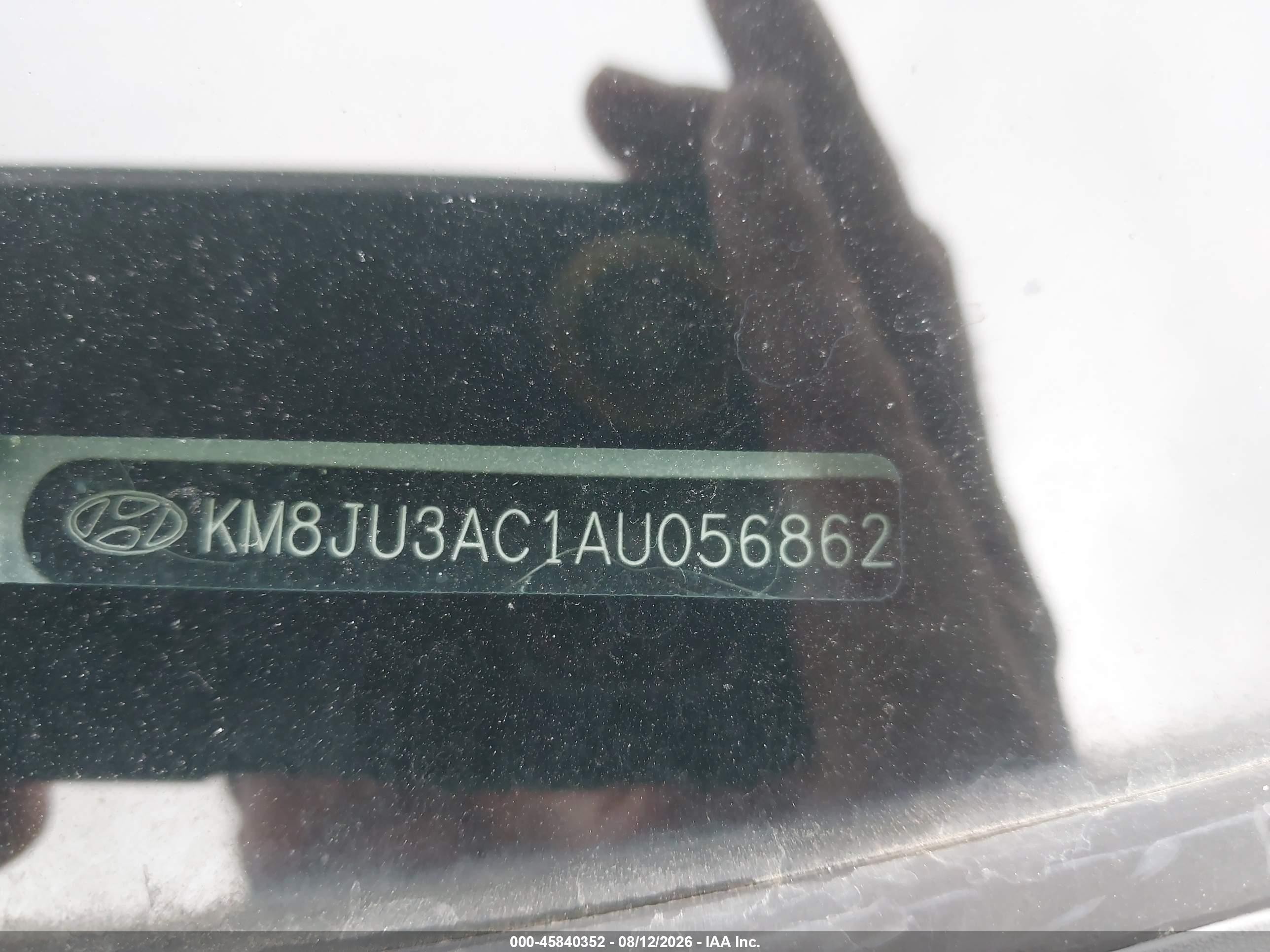 2010 Hyundai Tucson Gls Серебряный vin: KM8JU3AC1AU056862