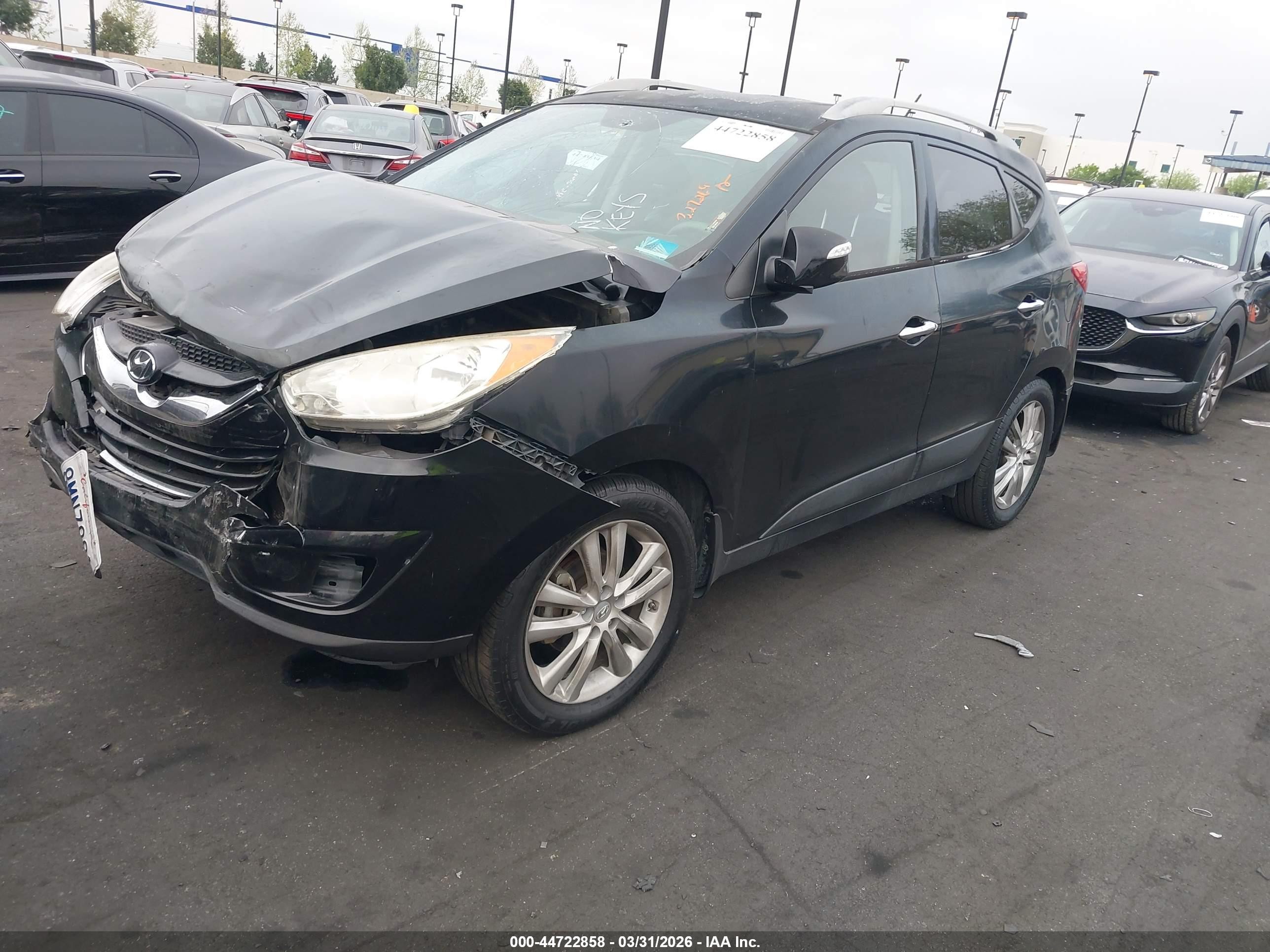 2010 Hyundai Tucson Limited Black vin: KM8JU3AC1AU065772